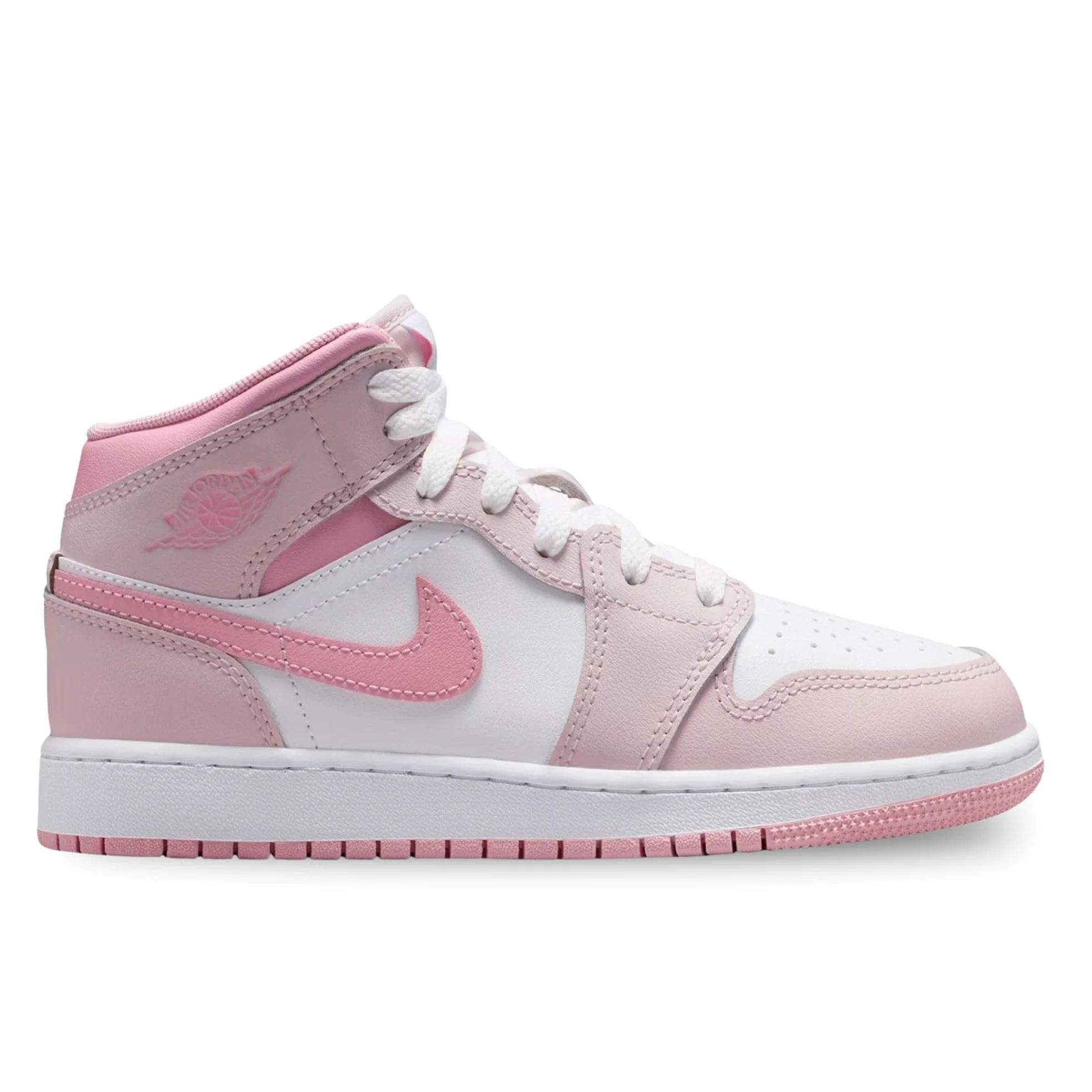NIKE Air Jordan 1 Mid (GS) Rosa Scarpe Ragazzi