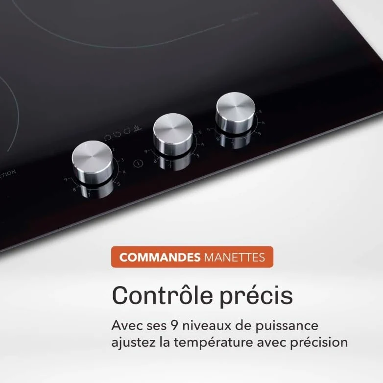 Piastra a induzione 59 cm – 3 fuochi, 5500 W, Comandi per controller – Beldeko