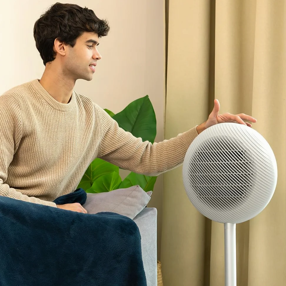 Cecotec Termoventilatore Ceramico a Colonna con Telecomando ReadyWarm 2100 Sun. 2000W, 2 Potenze, Basso Consumo, Display LED, Controllo Tattile, Termostato Regolabile, Oscillazione Automatica