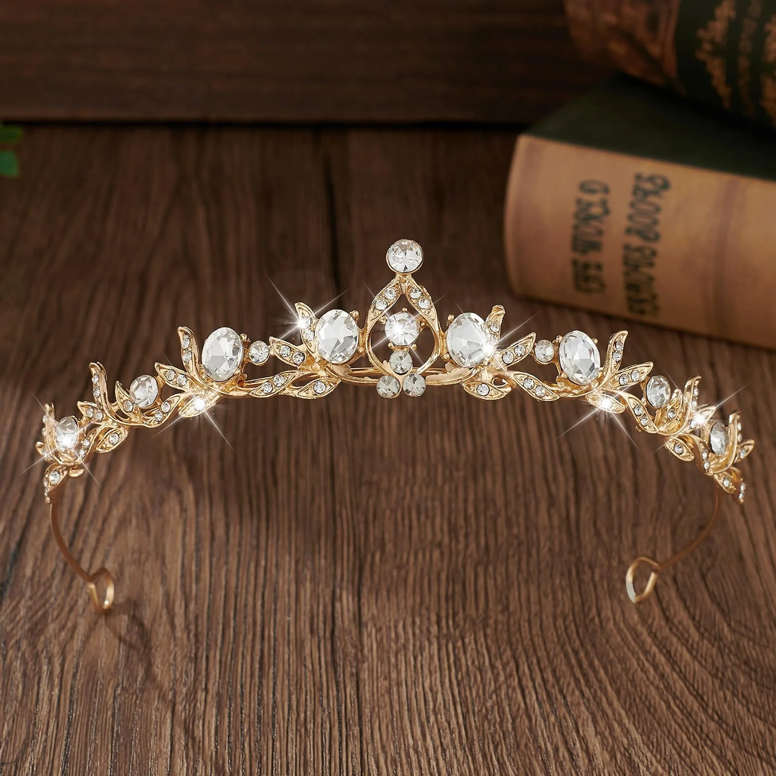 Tiara Corona di Cristallo con Strass Regina Corone Donna Diadema Sposa Coroncina Principessa