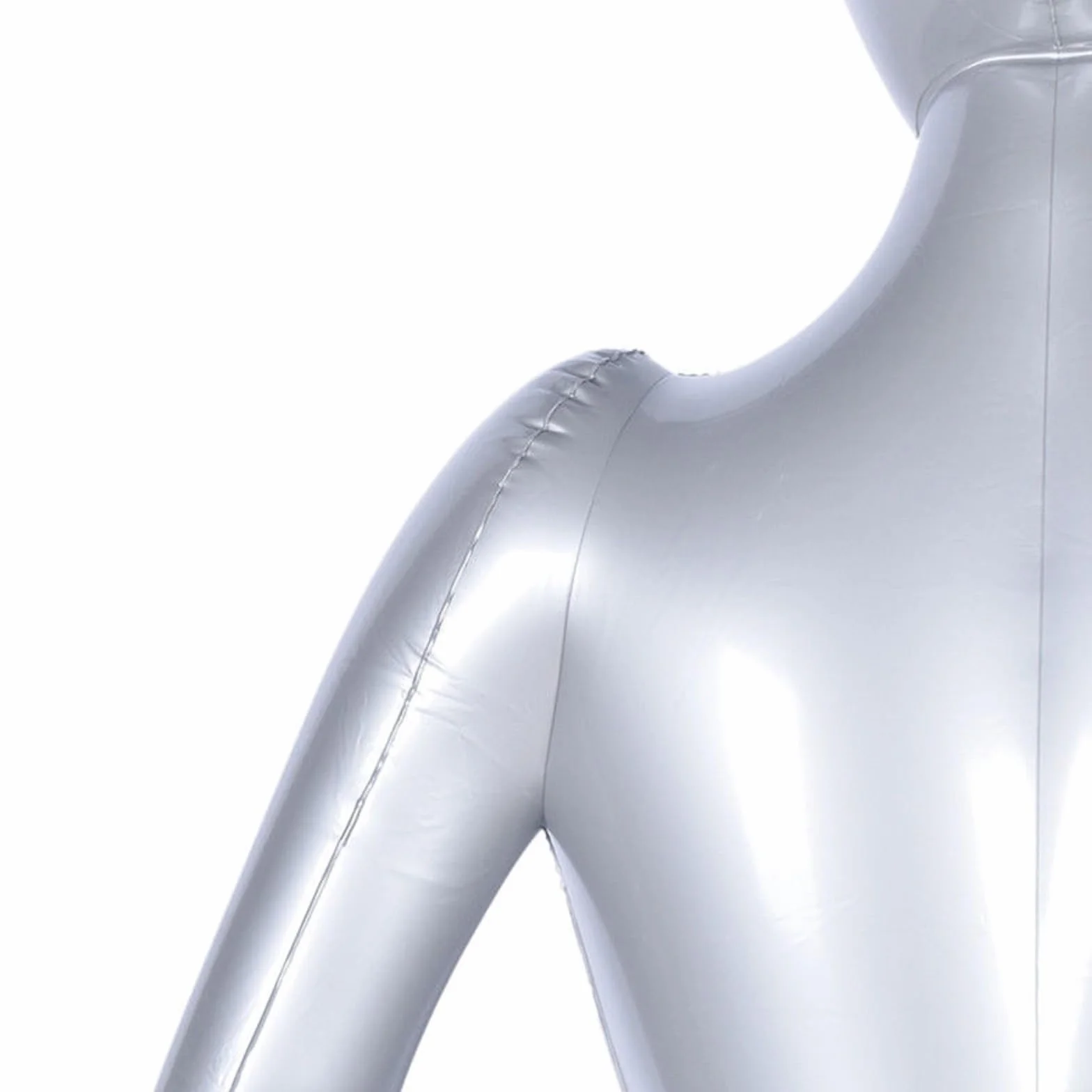 Manichino sartoriale gonfiabile in PVC 165 cm con supporto per vetrina