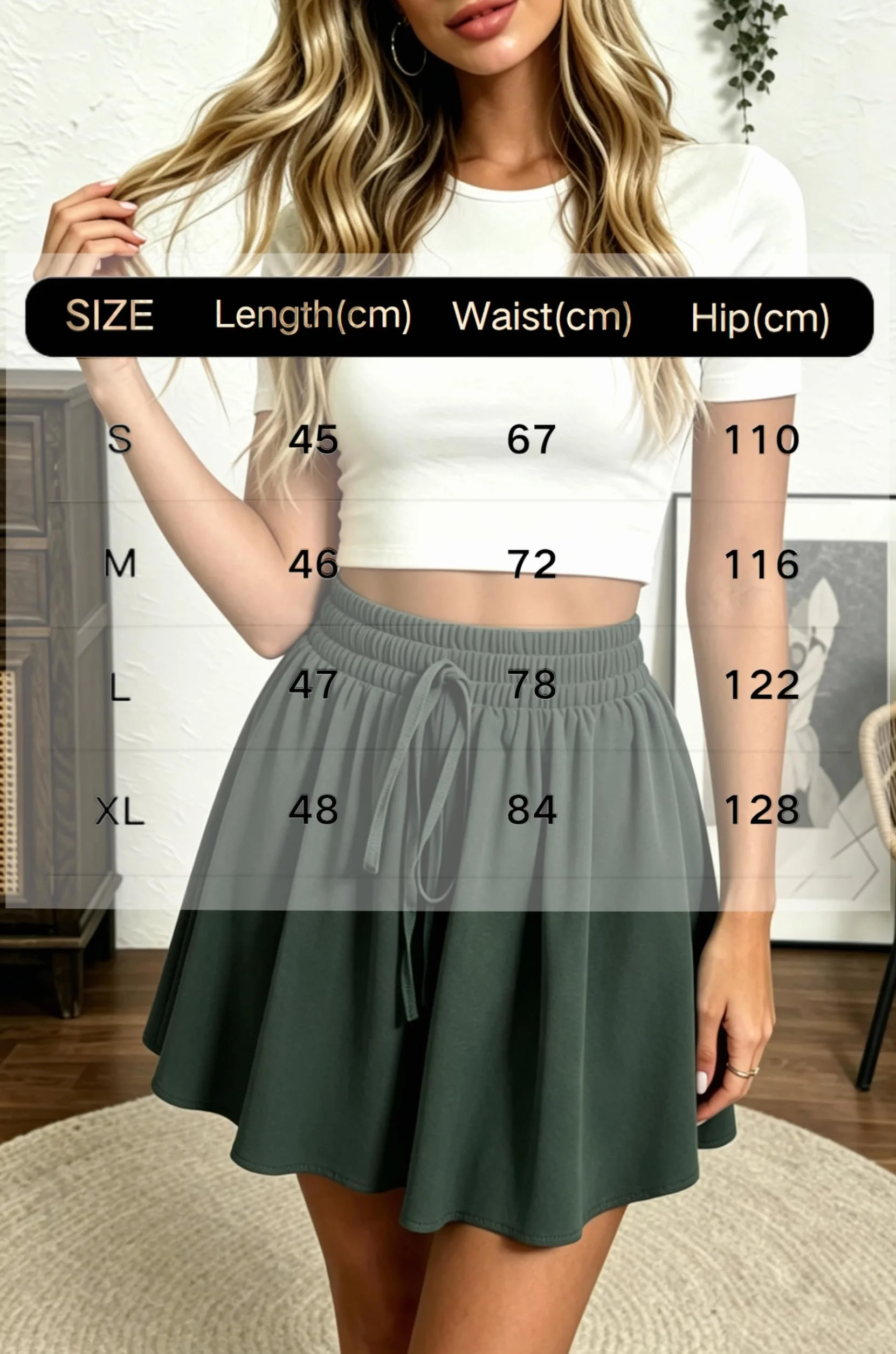 Pantaloncini Donna Casual Alta Vita Elastico Pantaloni Corti con Tasche Donna Pantaloncini Casual da Spiaggia Short Pants Gamba Larga Coulisse Estivi