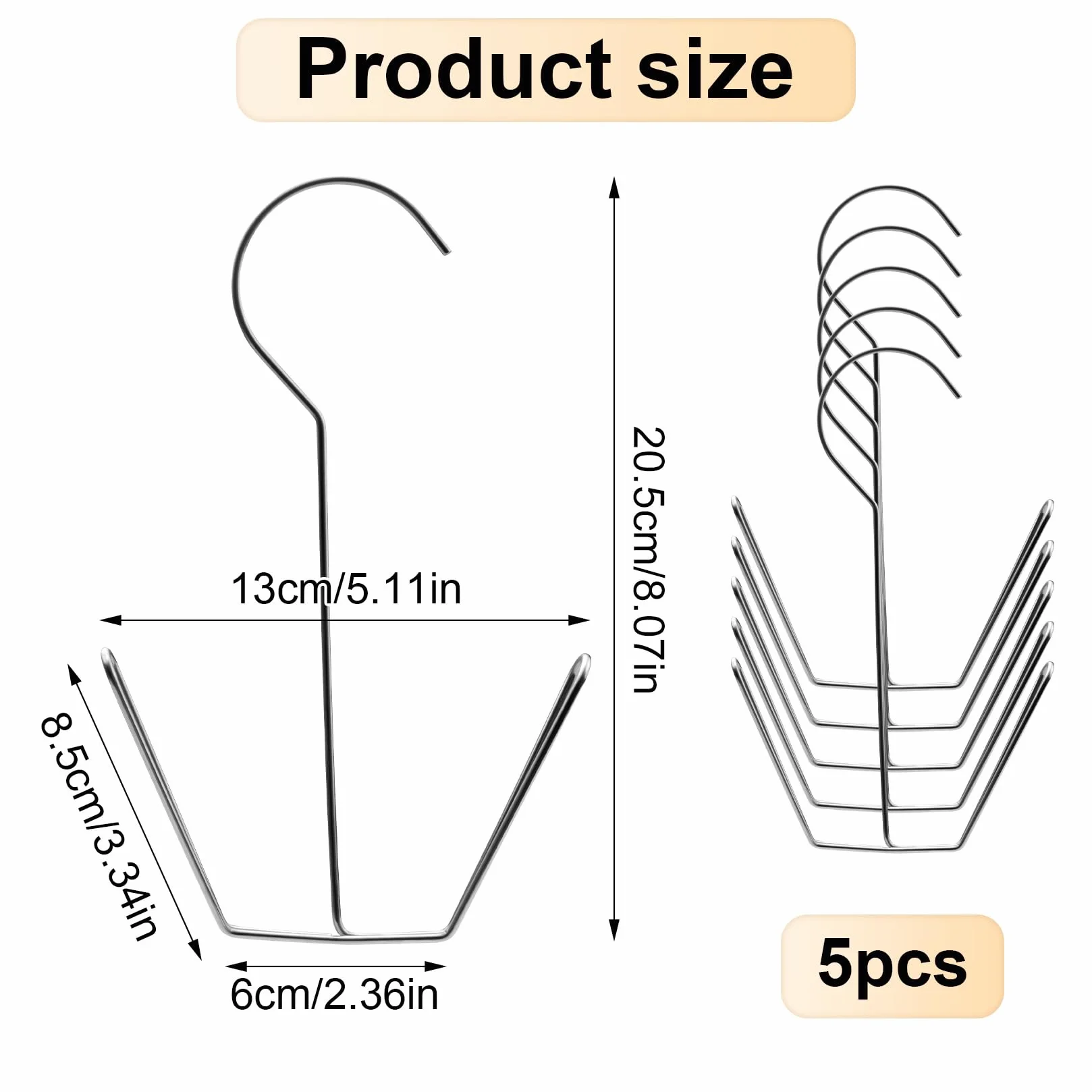 Colgadores para Zapatos 5 Pcs Ganchos para Colgar Zapatero Colgante Tendedero
