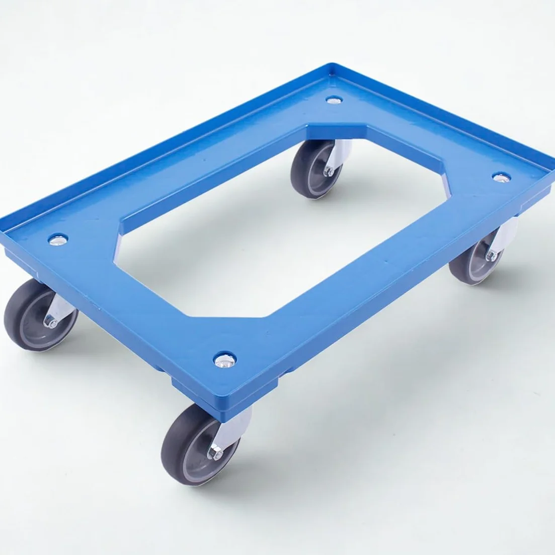 Carrello trasportabile 300 kg 4 ruote girevoli Made in Germany TÜV blu