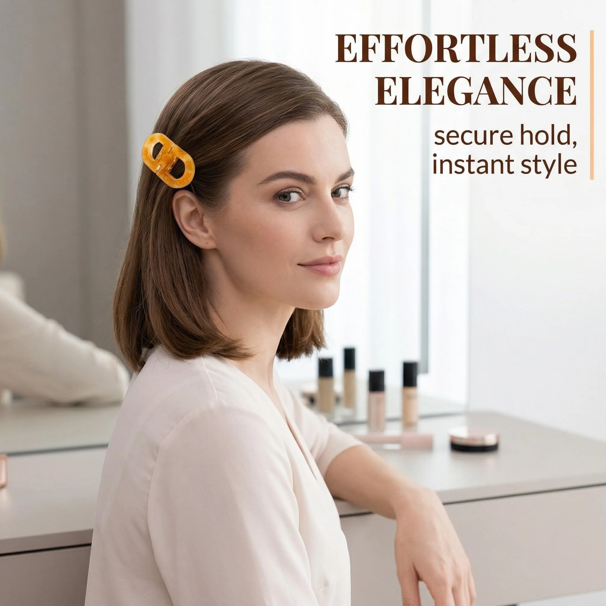 Pinze Per Capelli Magnetiche a Forte Tenuta Professionali Arancione