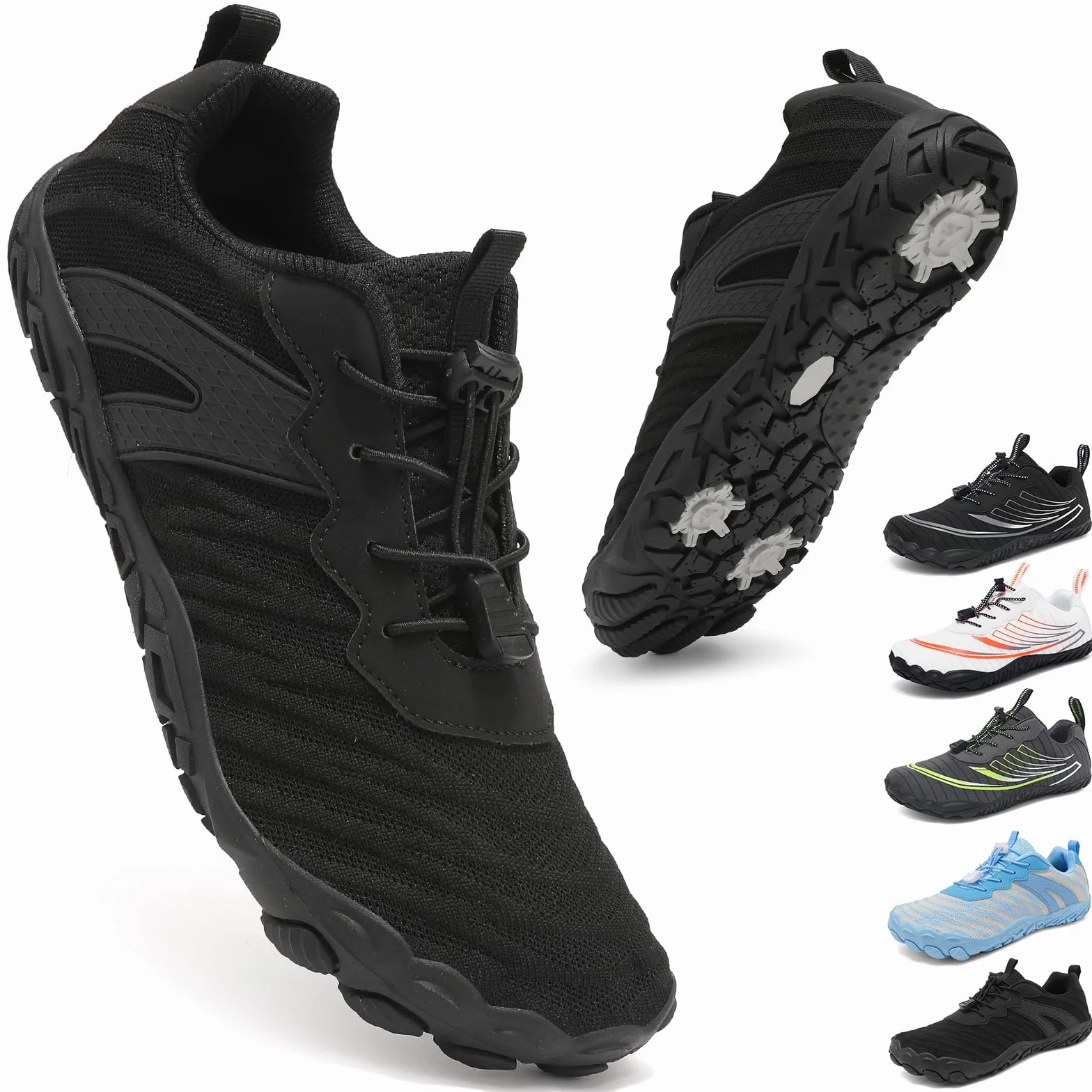Barefoot Shoes Uomo Donna Minimaliste Punta Larga Scarpe da Palestra Transpiranti Leggere Morbide Sneakers