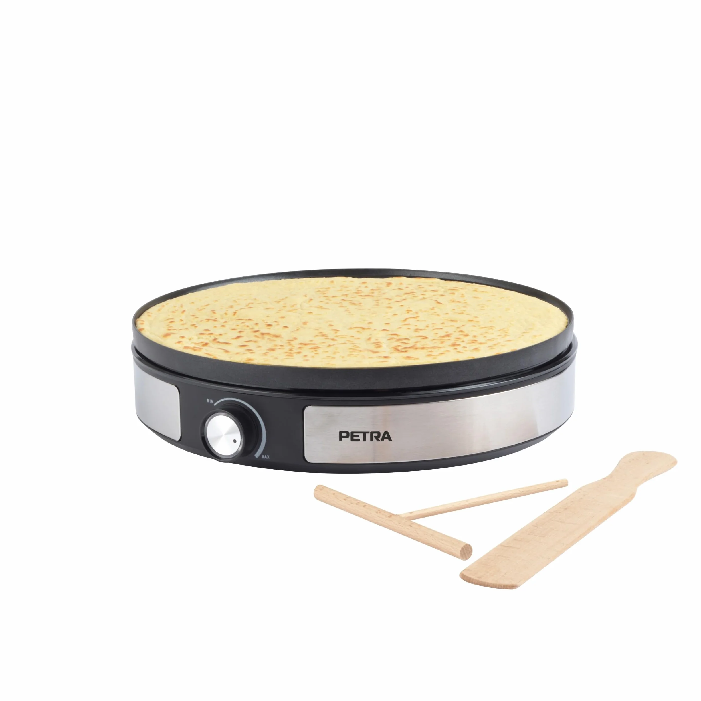 Petra Crepiera 2 in 1 Macchina per Pancake 1500W Piastra Reversibile 33 cm Antiaderente PT6225VDE