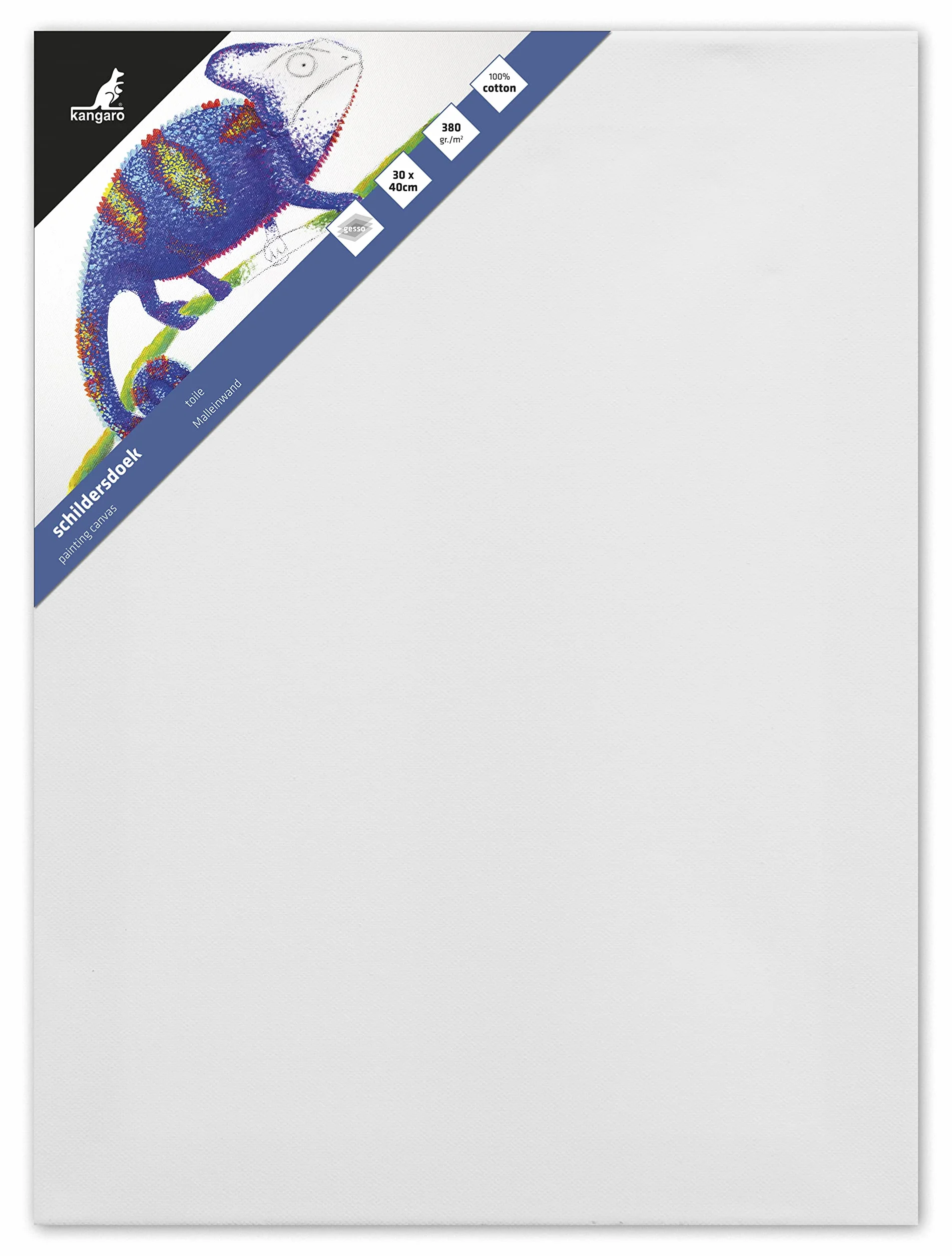 Kangaro tessuto 30x40cm 380gr/m2 100% cotone con telaio in pino e cunei
