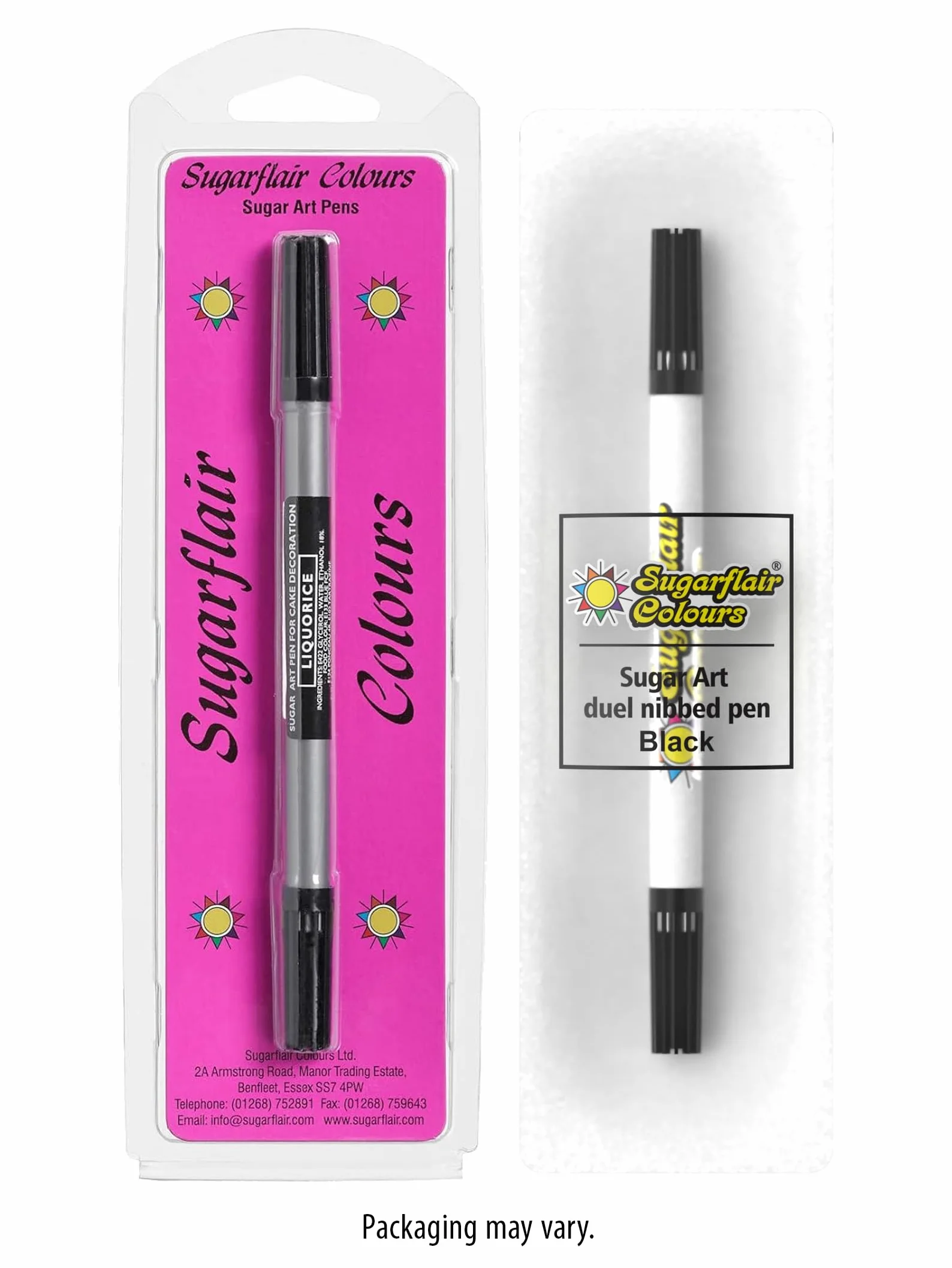 Sugarflair Sugar Art Pen Liquorice - Pennarello Commestibile per Decorazioni di Torte