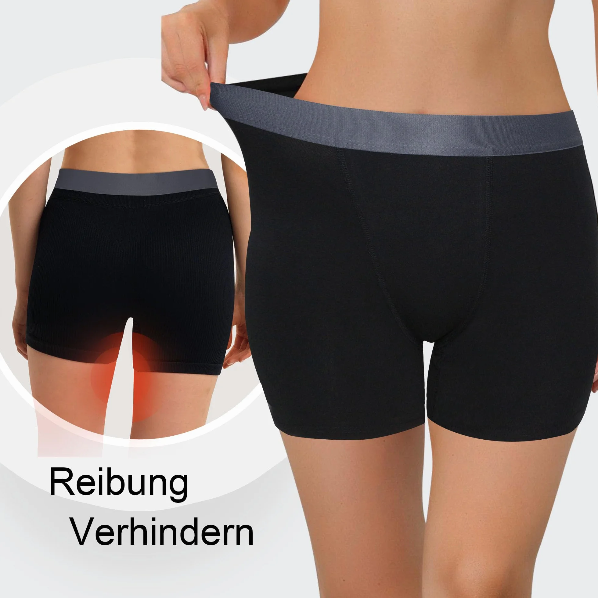 Mutande Boxer Donna Culotte a Pantaloncino Cotone Shorts Pantaloncini Sottogonna Donna Boxer Leggings Corti Mutande Pacco da 4