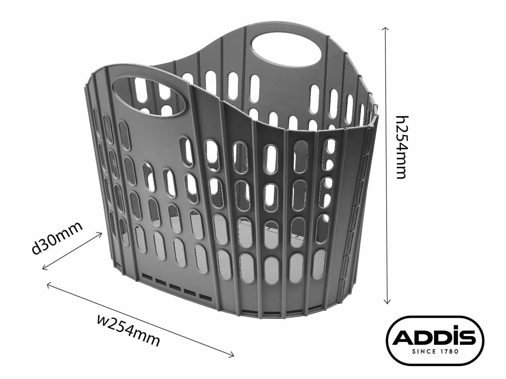 Addis Cesto portabiancheria pieghevole Easy Store per vestiti, rosa, 38 litri