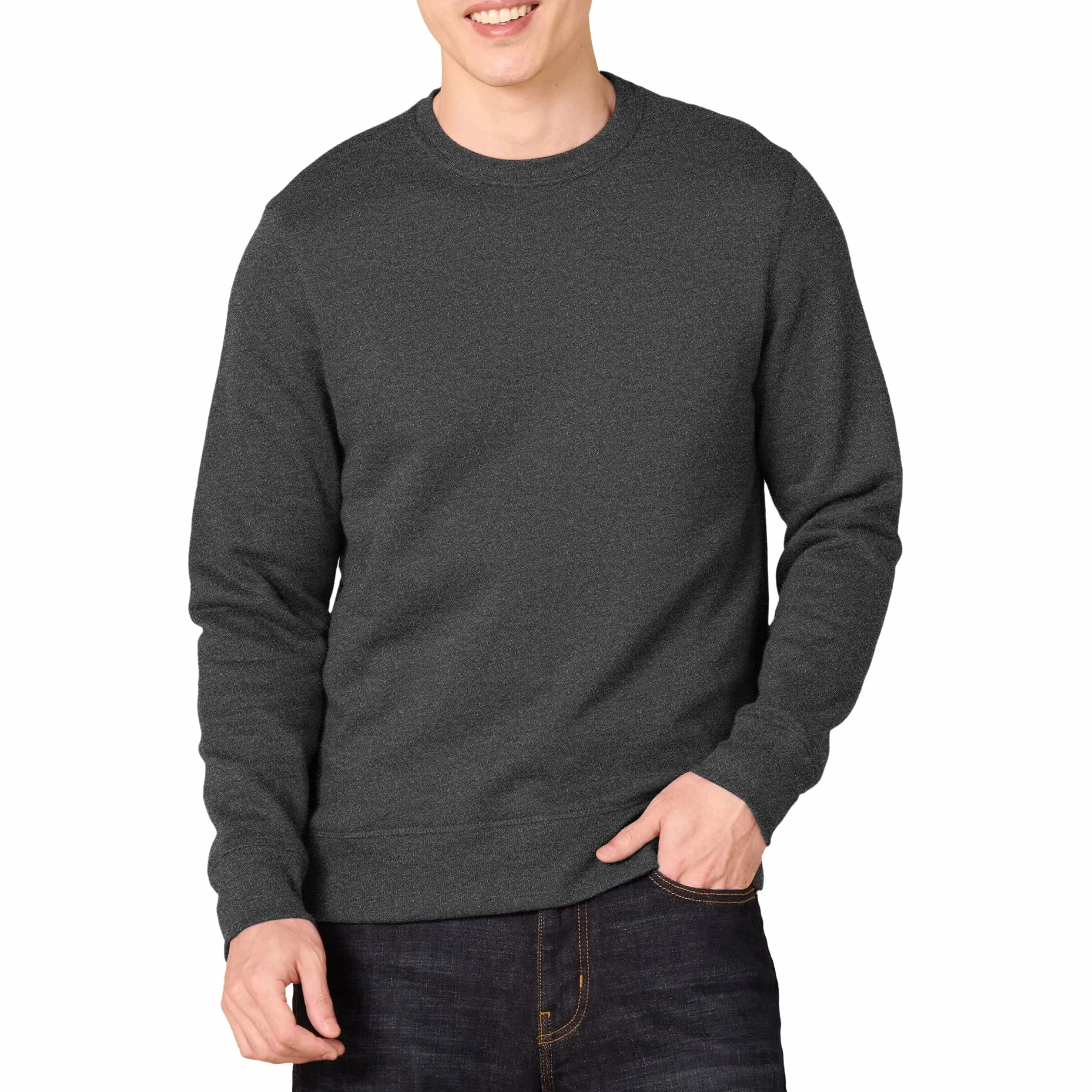Amazon Essentials Uomo Felpa Girocollo in Pile Taglie Big & Tall