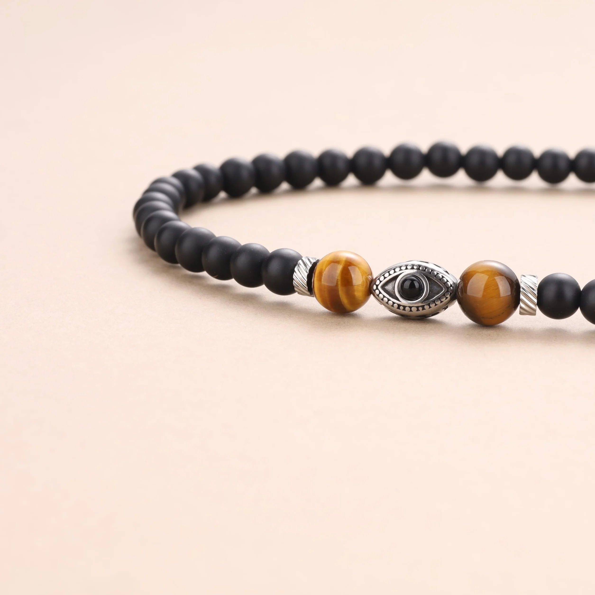 COAI Collana Mala 108 Grani, Bracciale Mala Multistrato 108 Perle in Pietre Naturali, Rosario Buddista Uomo Donna