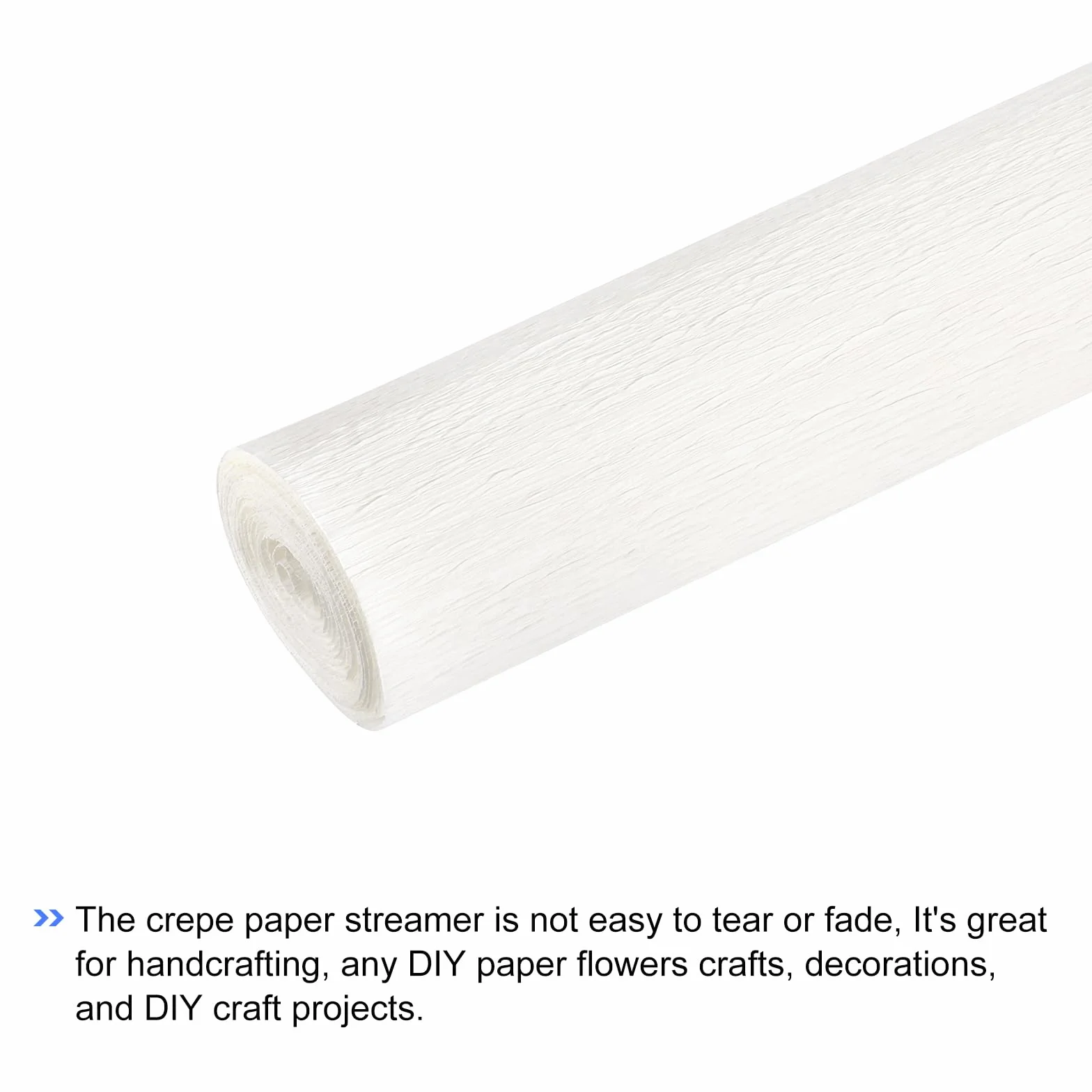 QUARKZMAN Rotolo Carta Crespa 210cm x 50cm Bianco Decorazione Nozze Feste