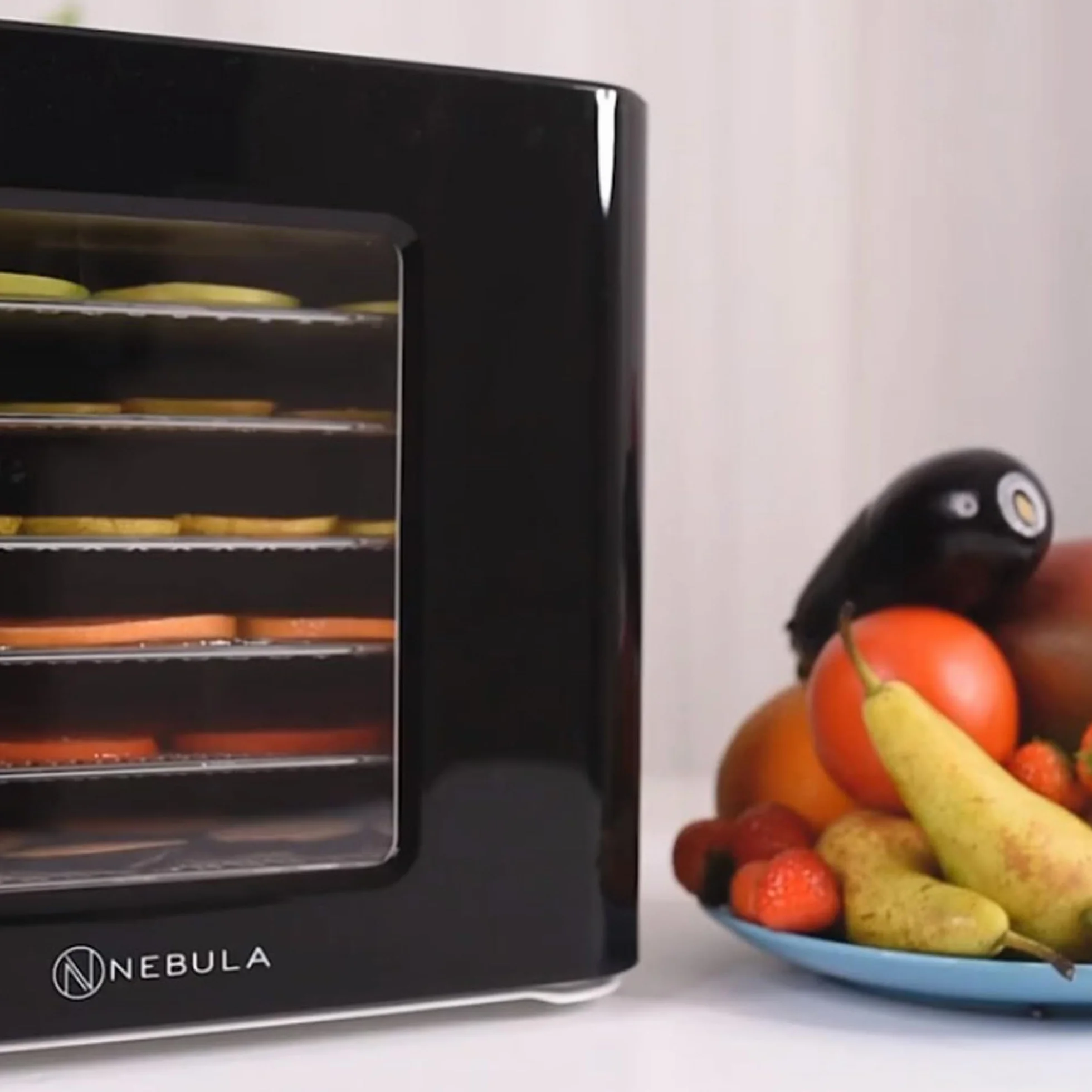 Nebula Essiccatore Alimentare 400W Con 6 Vassoi Inox | Display Touch LED, Temperatura Regolabile 35-70°C, Timer 48h | Disidratatore Per Frutta, Verdura, Carne, Snack E Erbe