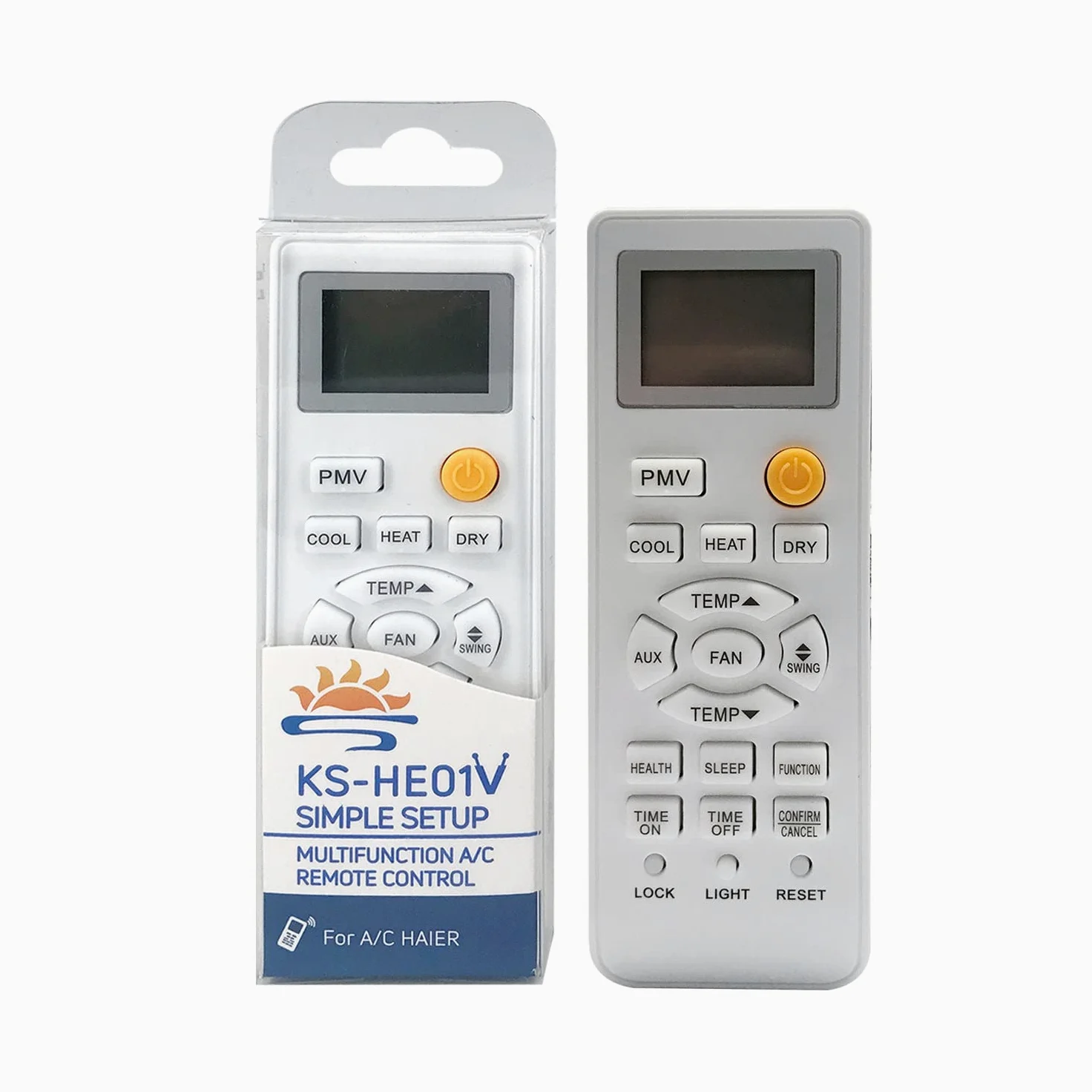 KS-HE01V Telecomando Universale Compatibile con Condizionatori Haier, Telecomando AC con Stessa Funzione
