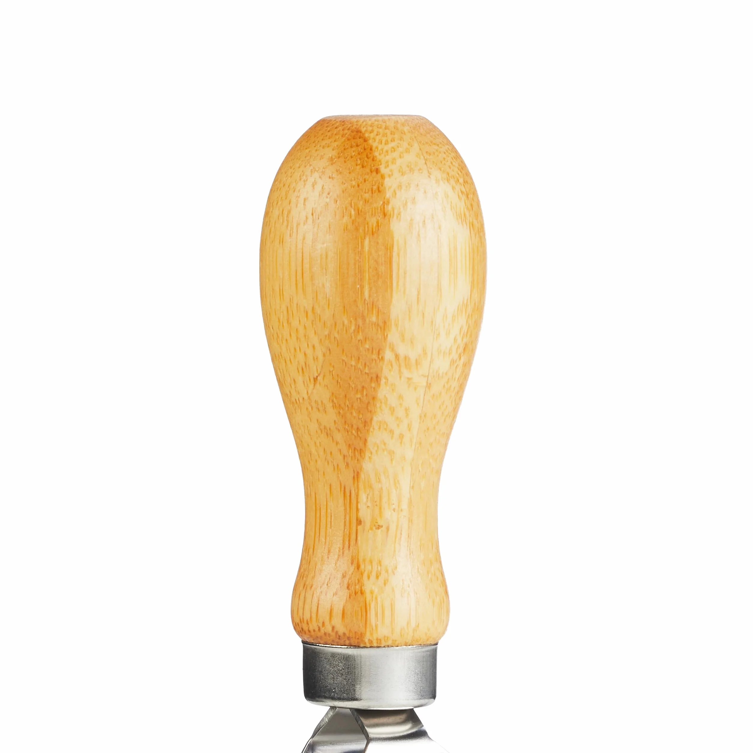 Relaxdays Mezzaluna con Tagliere 20 x 20 cm, Coltello a Doppia Lama Trita Erbe, Acciaio Inox e bambù, Naturale Argentato