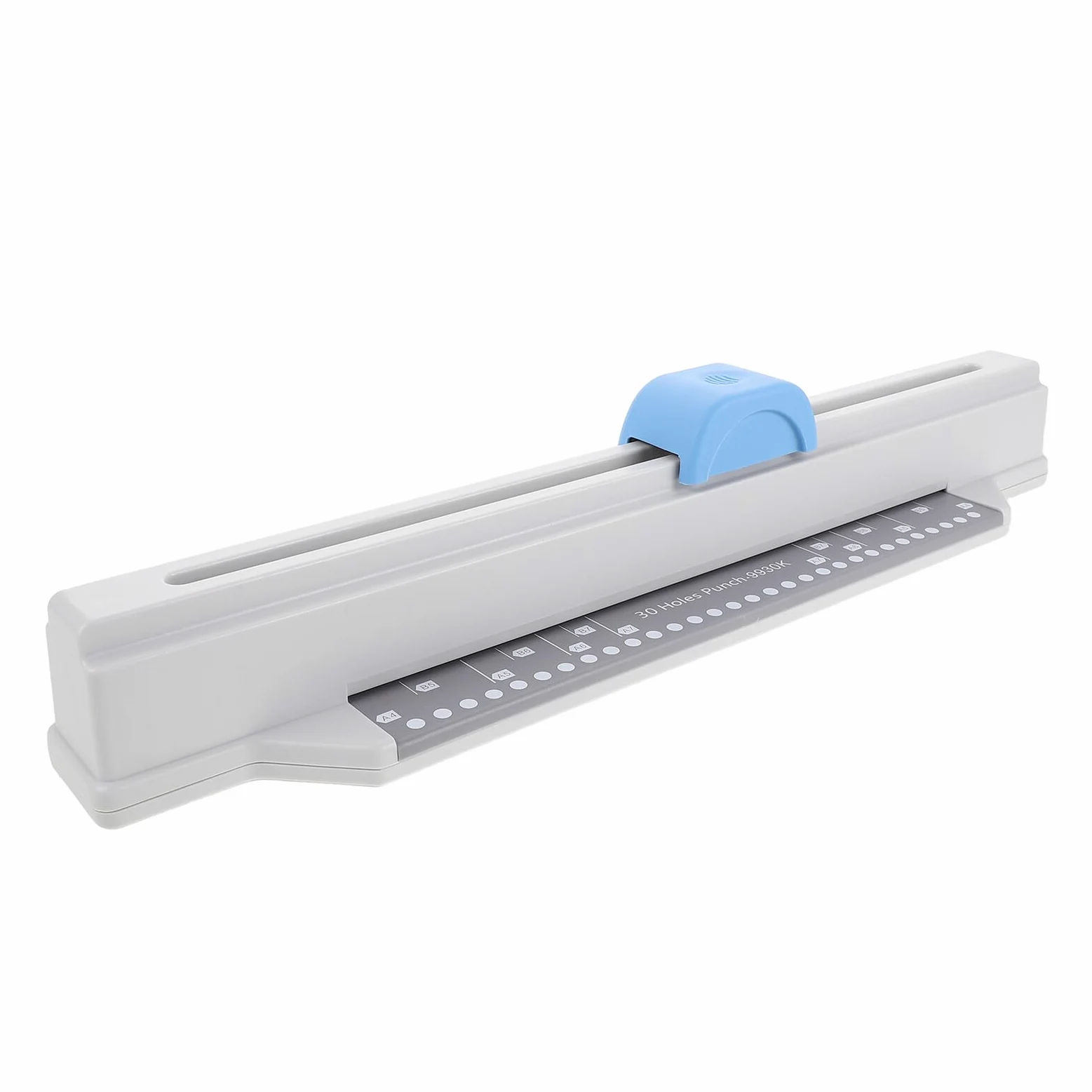 Zerodeko Perforatrice Manuale 30 Fori in Metallo per Fogli Mobili Macchina Portatile per Raccoglitori A4 Utensile da Ufficio Compatto per Perforazione Precisa e Organizzazione Documenti