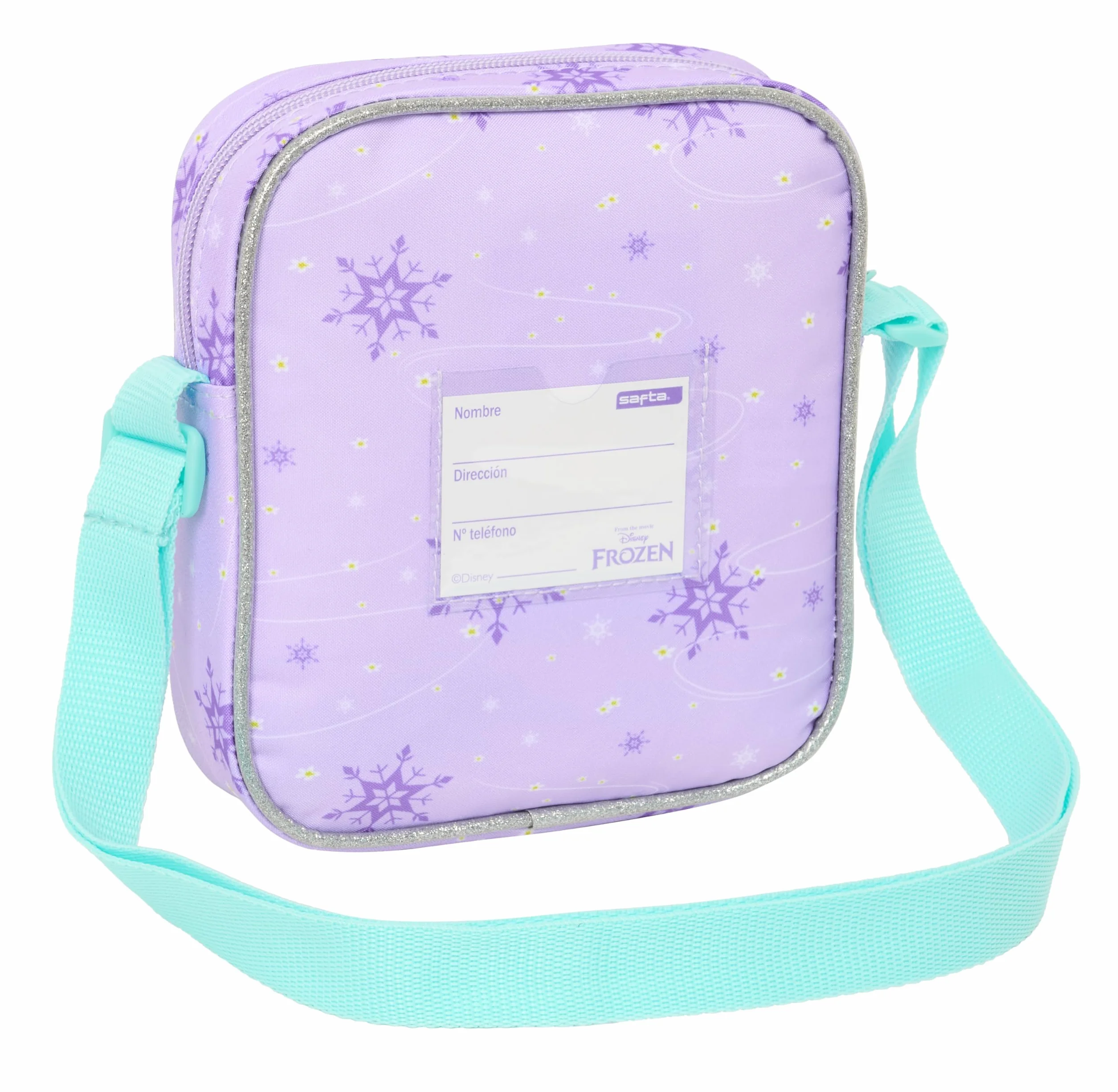 safta FROZEN SPIRIT - Borsa a tracolla per bambini, ideale per bambini dai 5 ai 14 anni, comoda e versatile, qualità e resistenza, 16 x 4 x 18 cm, viola, M, Casual