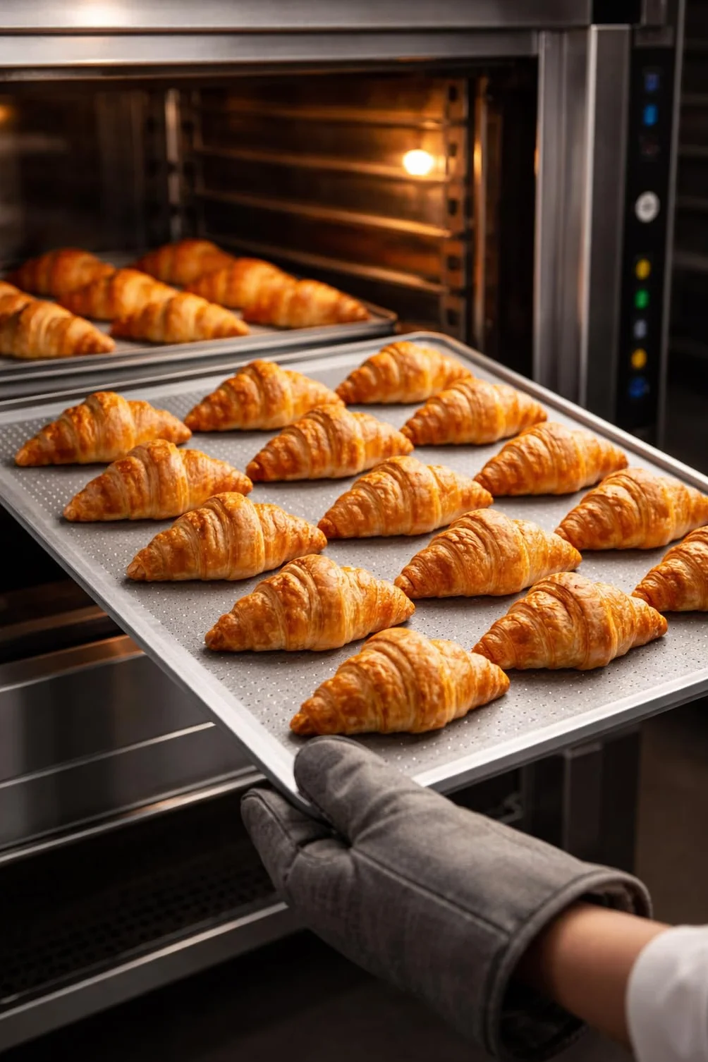 Vassoi forati in alluminio per forno, 60 x 40 cm, set di 4 pezzi, per panetteria e pasticceria professionale