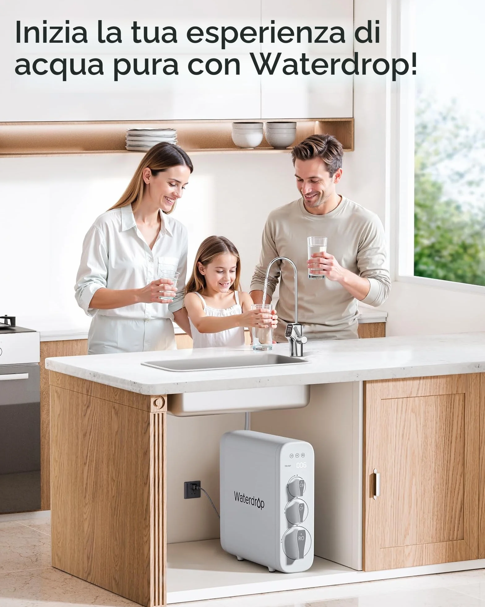 Waterdrop WD-G3-N3CB Filtro Sostituzione Osmosi Inversa 1 Anno