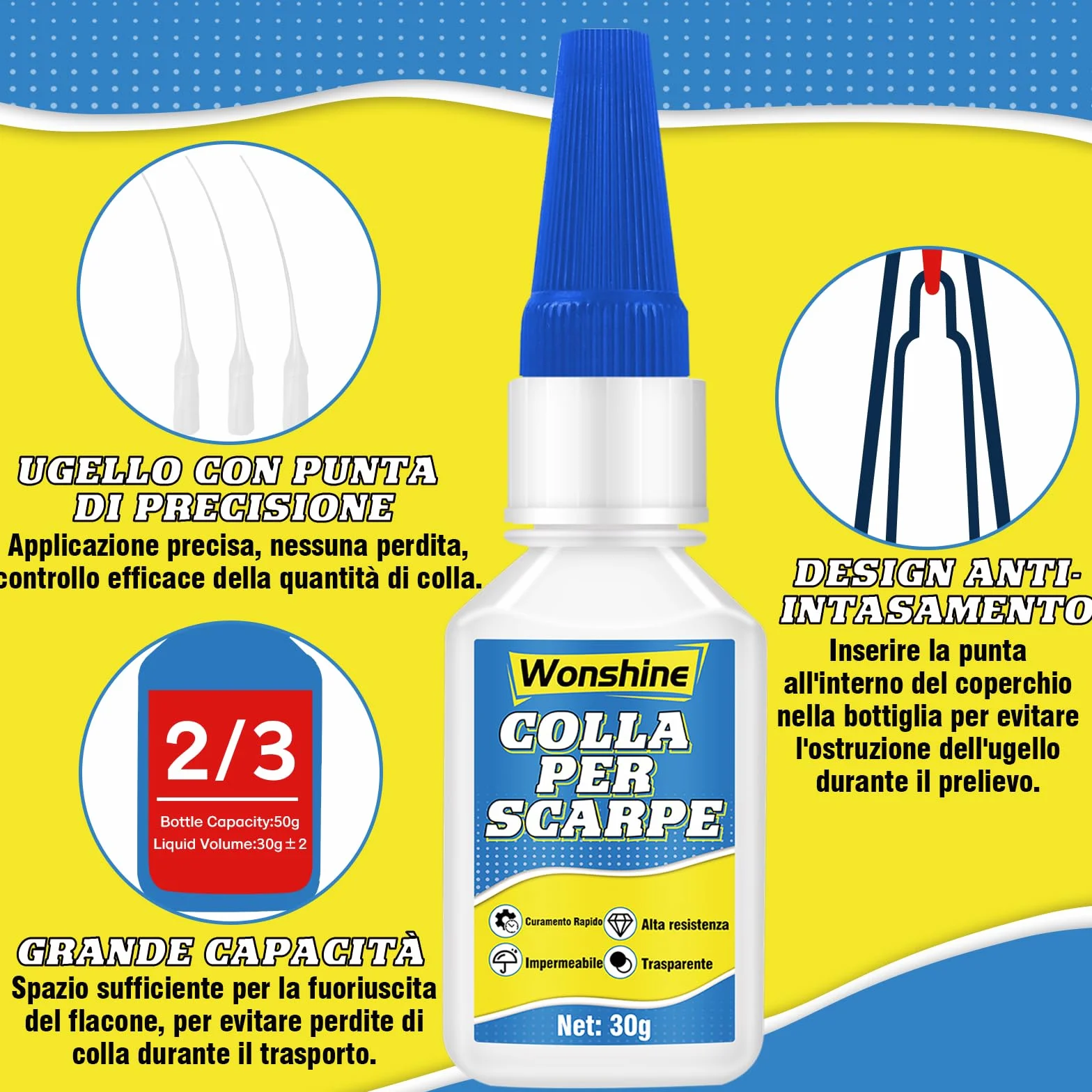 30 g Colla Antiessiccazione per Scarpe, Ginnastica, Pelle, Stivali, Sandali