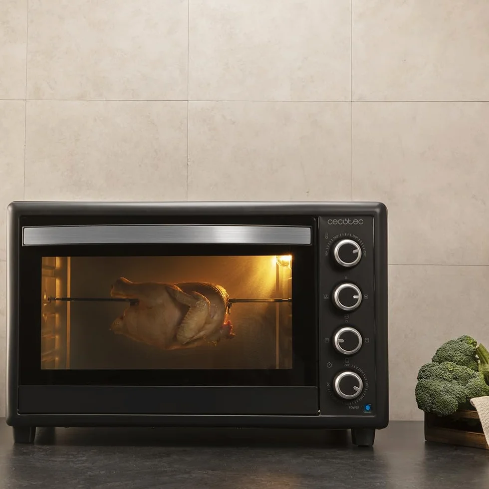 Cecotec Piec Konwekcyjny 60L Bake&Toast 6090 Black Gyro 2200W 12 Funkcji 230°C Podwójna Szyba