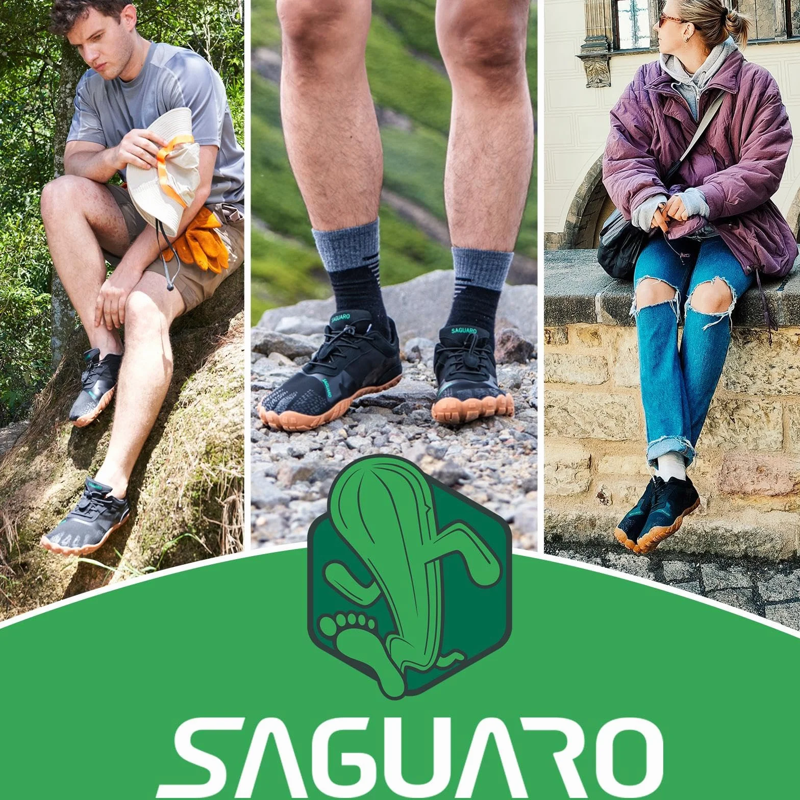 SAGUARO Scarpe Minimaliste Barefoot Leggere Antiscivolo Unisex-Adulto