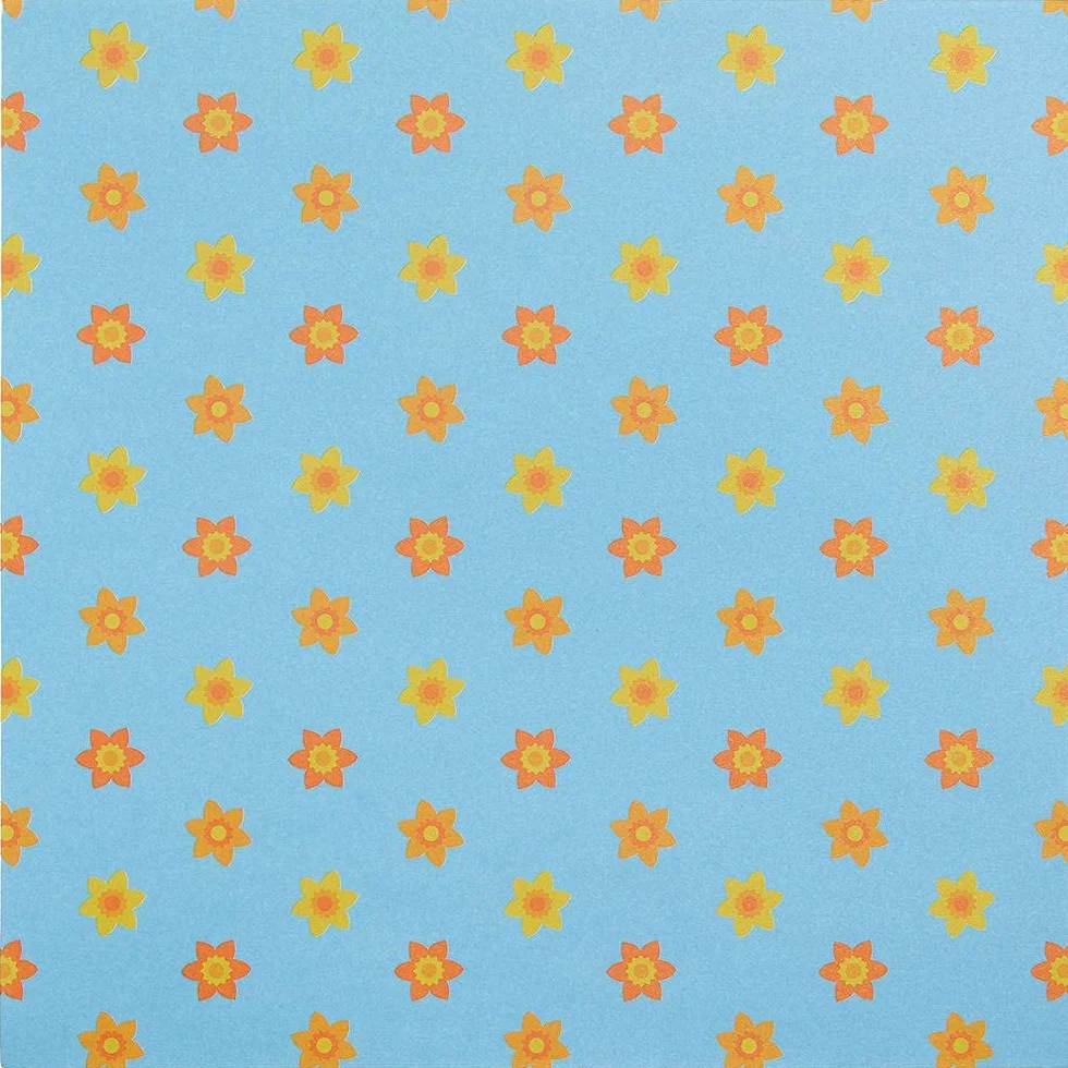 Baker Ross Carta Colorata con Motivi di Fiori Set 48