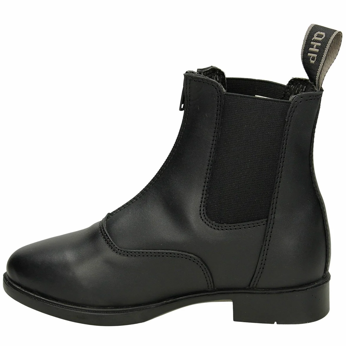 QHP Jodhpur Manilla Junior Stivaletti equitazione pelle Nero