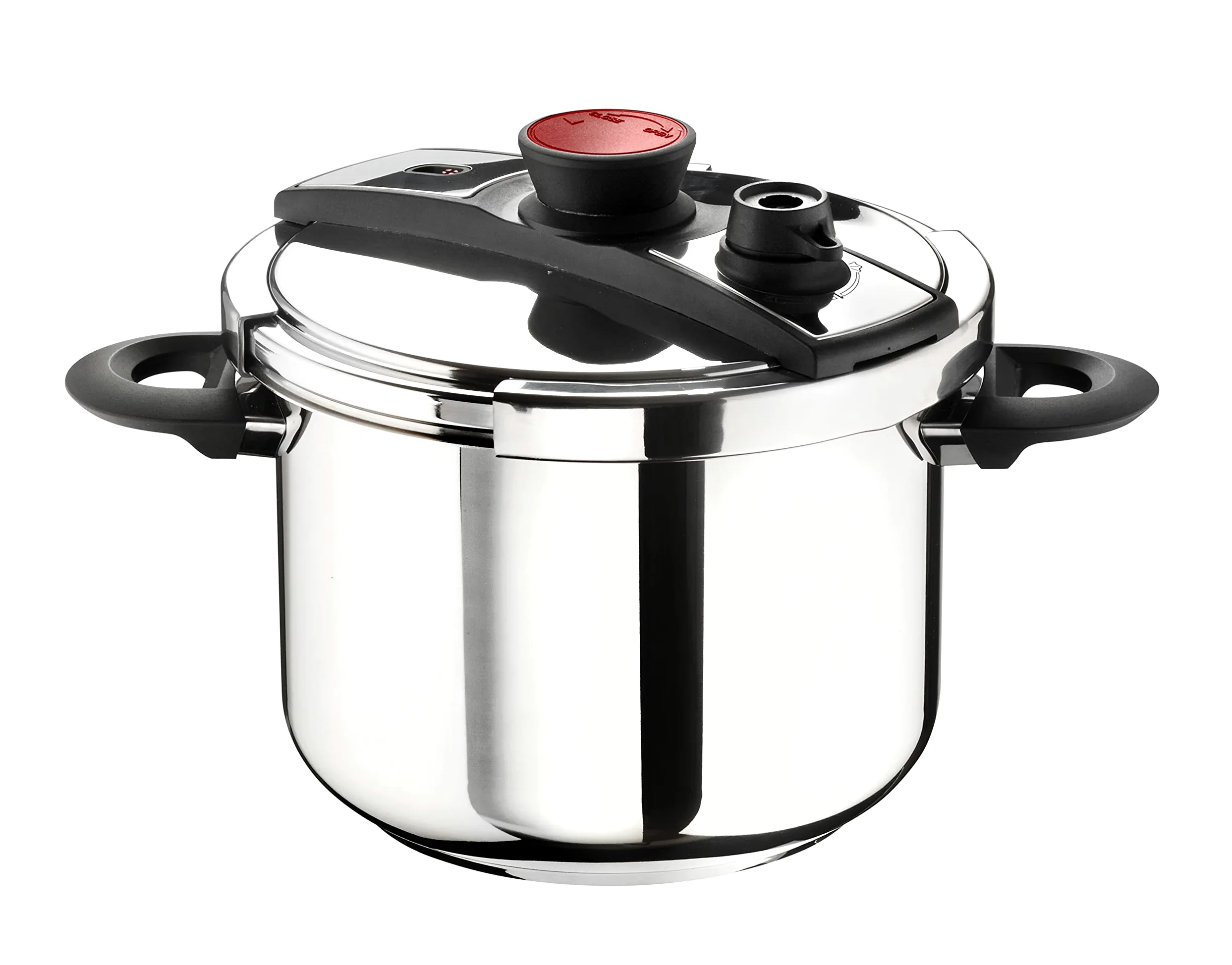 Pintinox, Pentola a Pressione Pro, Acciaio Inox, Adatta all'induzione, 6 Litri.