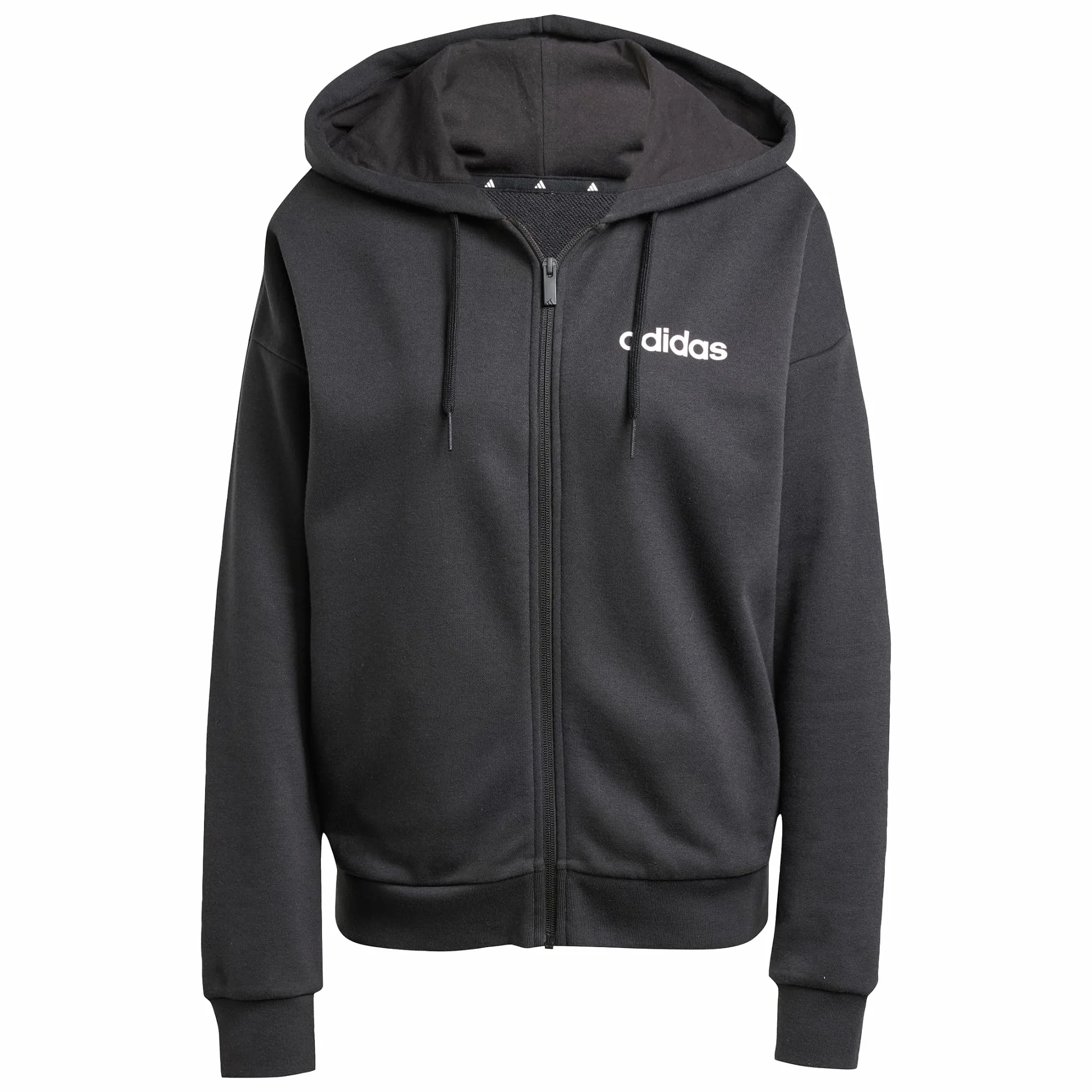 Adidas Donna Essentials Linear Full Zip French Terry Hoodie