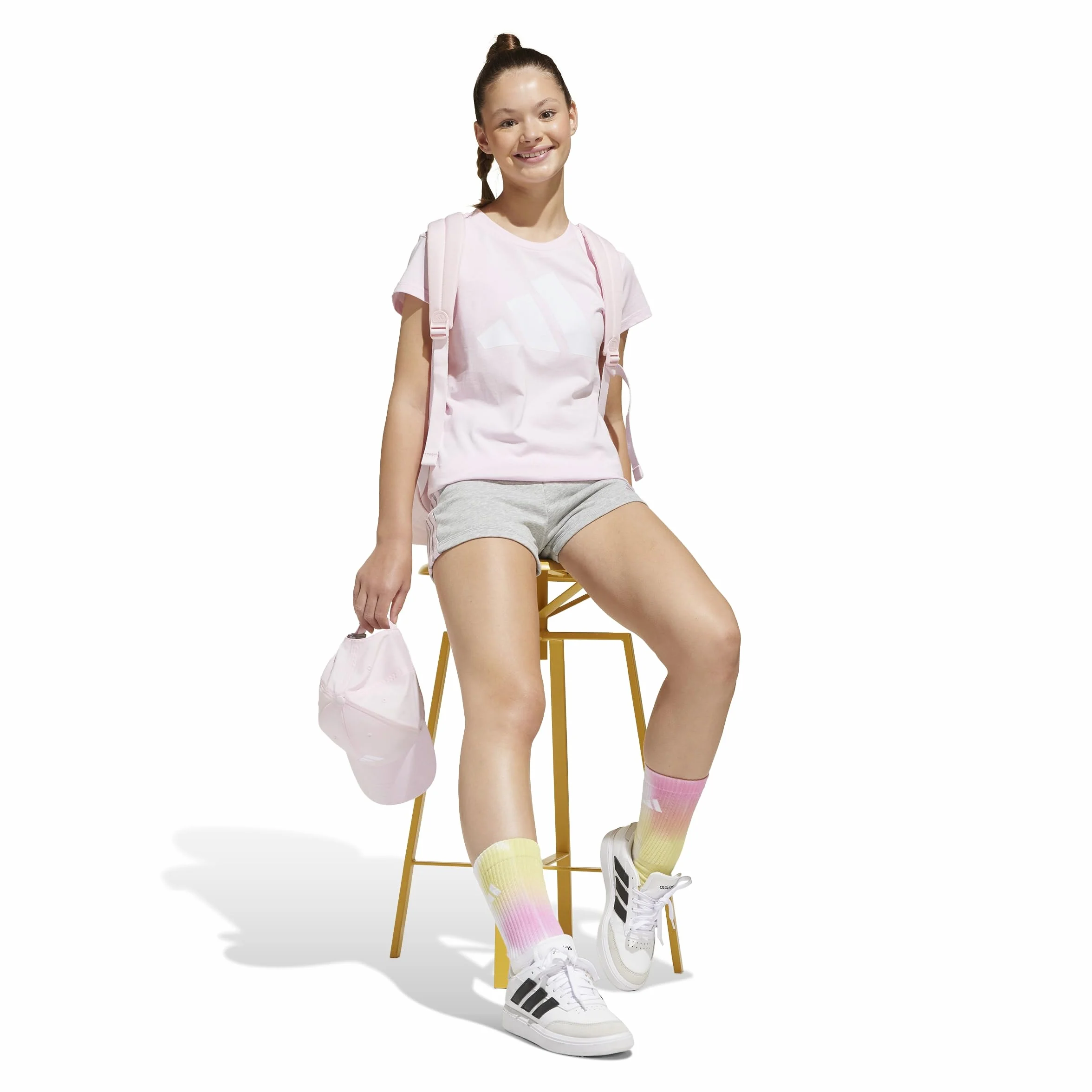 adidas Bambine e Ragazze Essentials Cotton T-Shirt