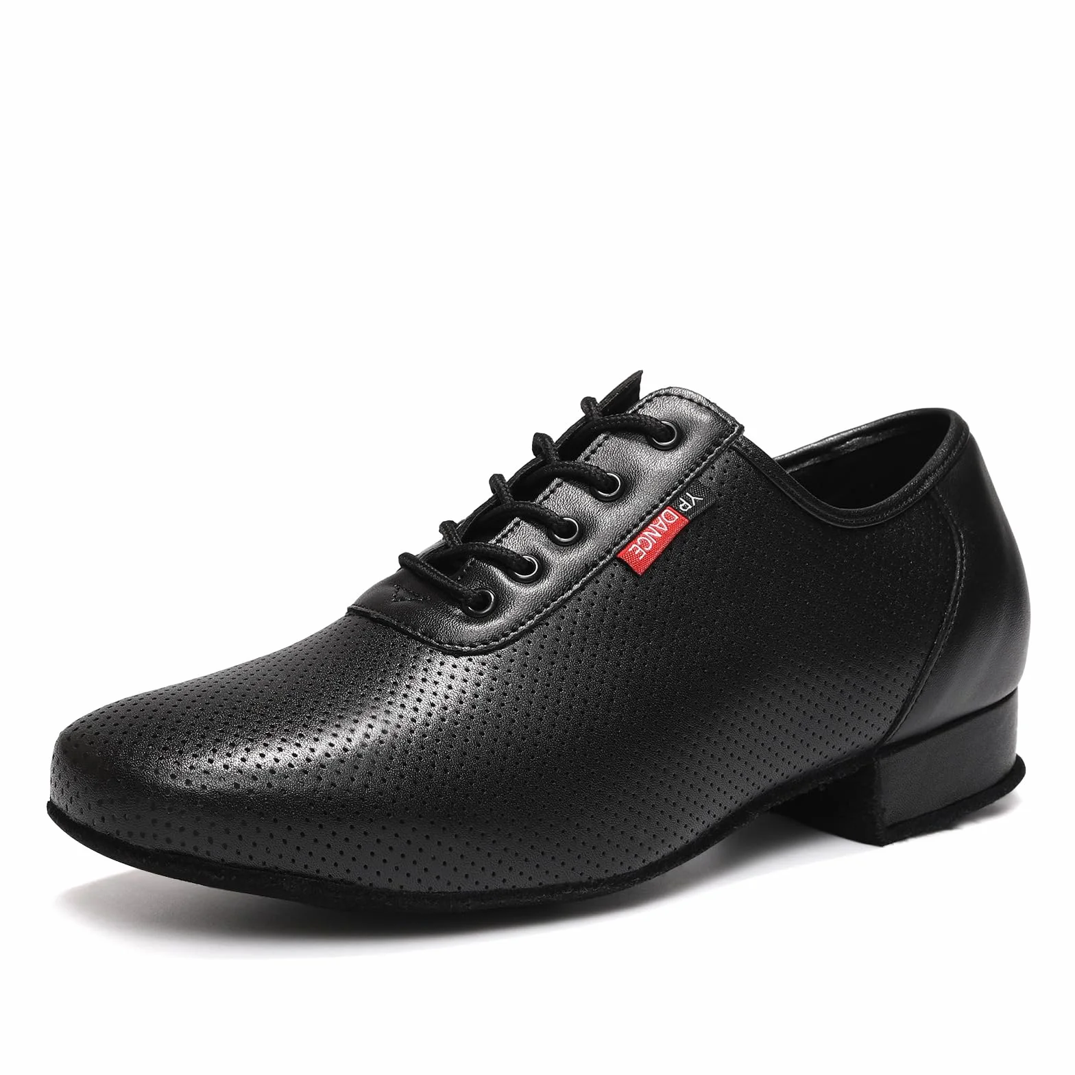 Scarpe da Ballo Uomo Latino Americano Standard Liscio Salsa Tango Tacco Basso Allenamento