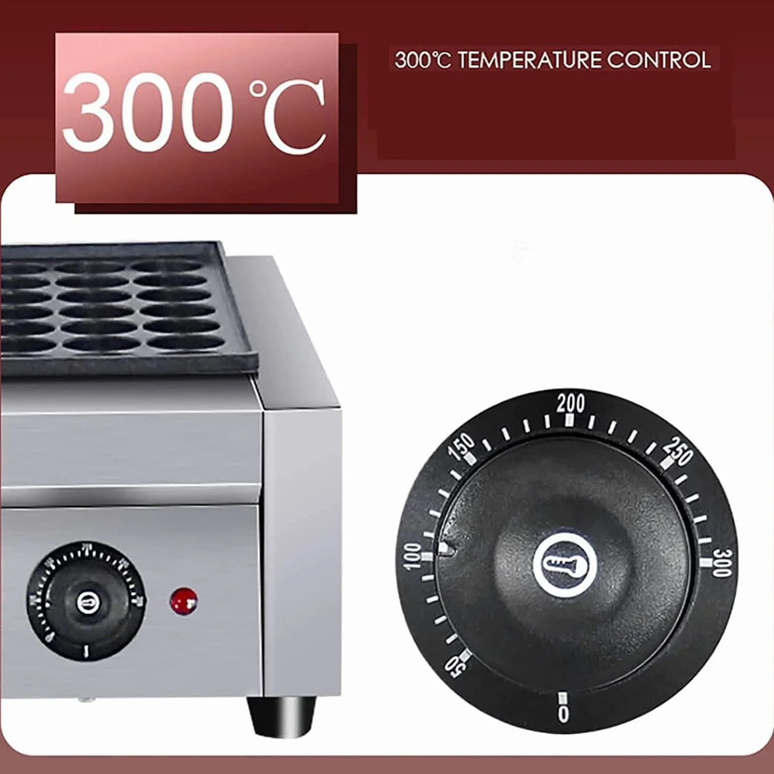 Padella Elettrica Giapponese per Takoyaki 56 Palline Antiaderente