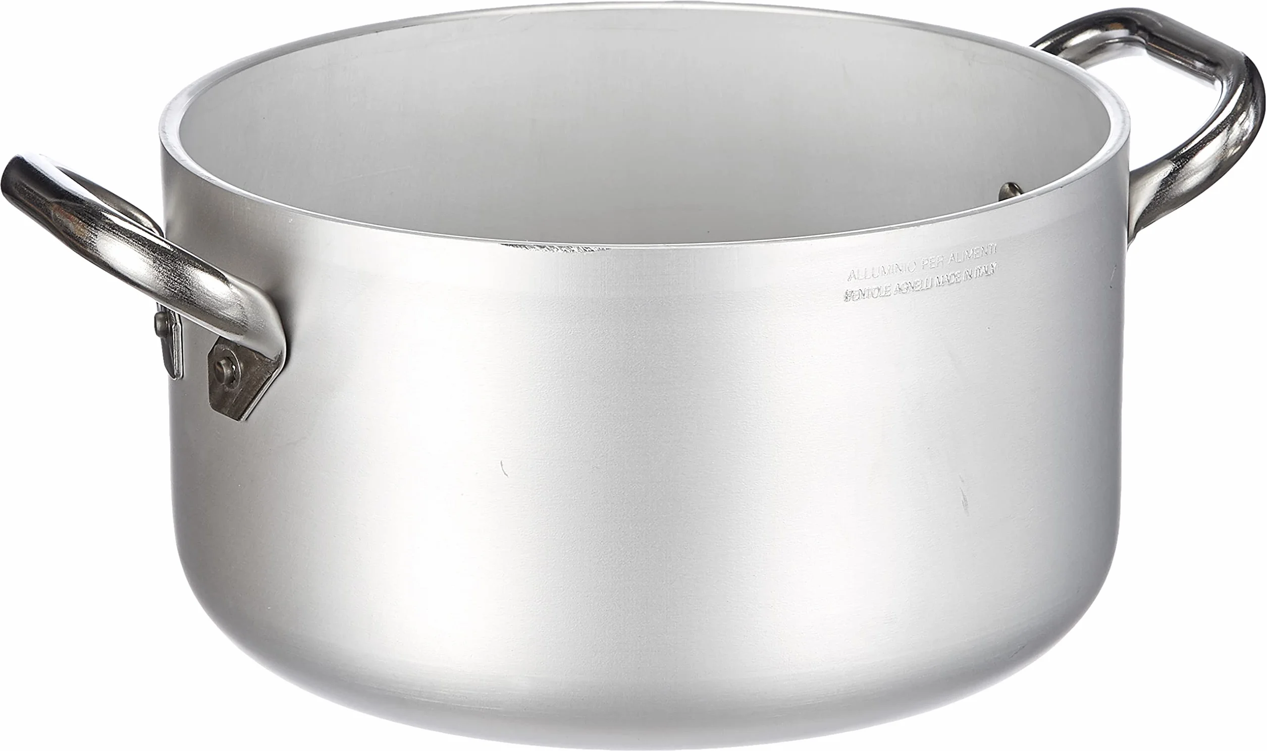Pentole Agnelli ALMR110424 Casseruola Cilindrica Alta Radiante, Argento, 24 cm, 1 Pezzo