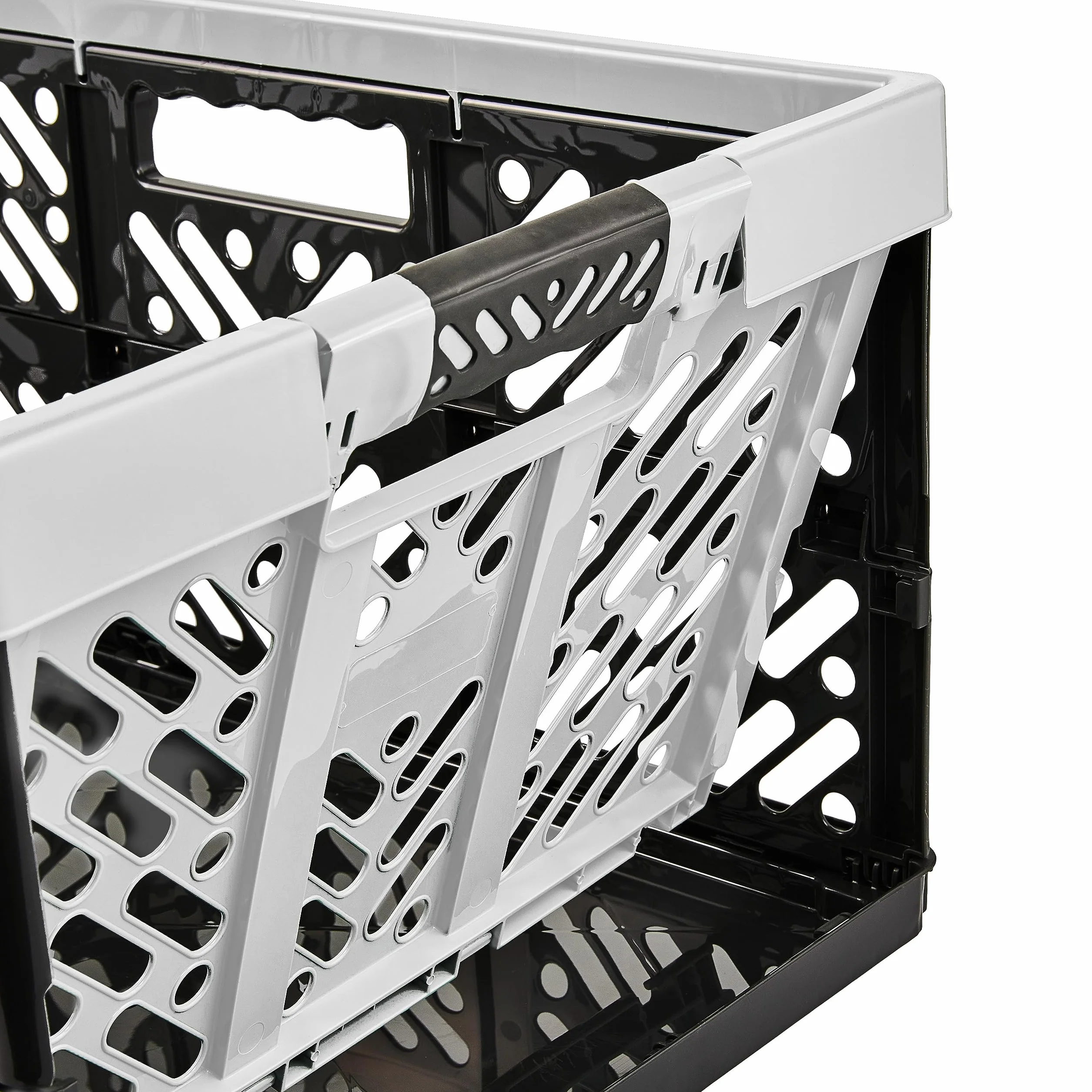 Keepper Robusti Box Contenitori Pieghevoli 54x37x28 cm 45 L Grigio Chiaro