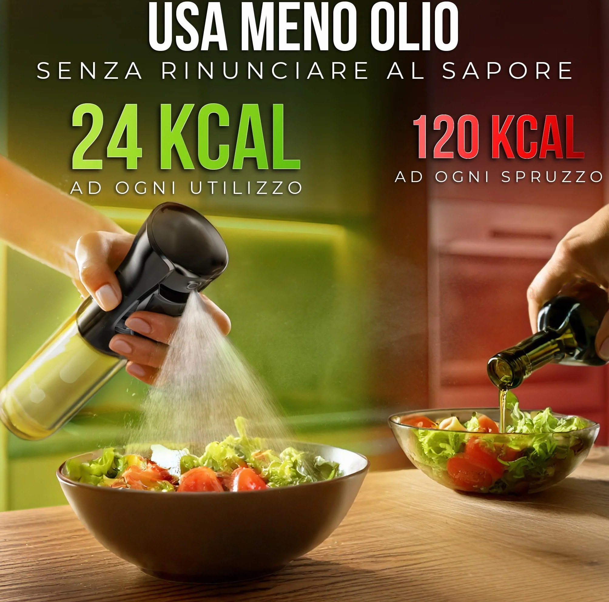 ActivoTex Spruzzatore Olio 300 ml Vaporizzatore Olio da Cucina