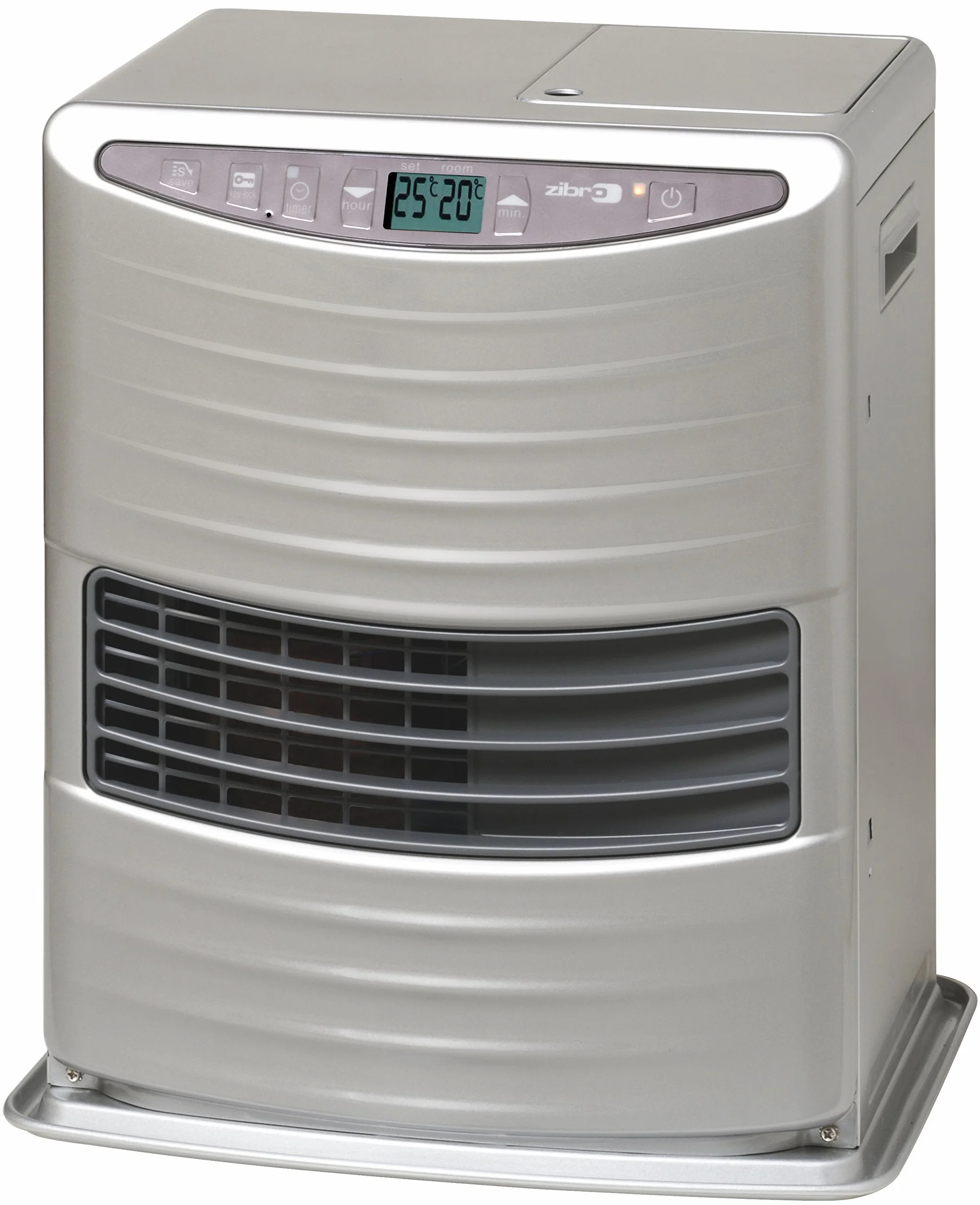 Zibro Lc 30 Stufa a Combustibile Elettronica Portatile 3000 W Argento Ricondizionato