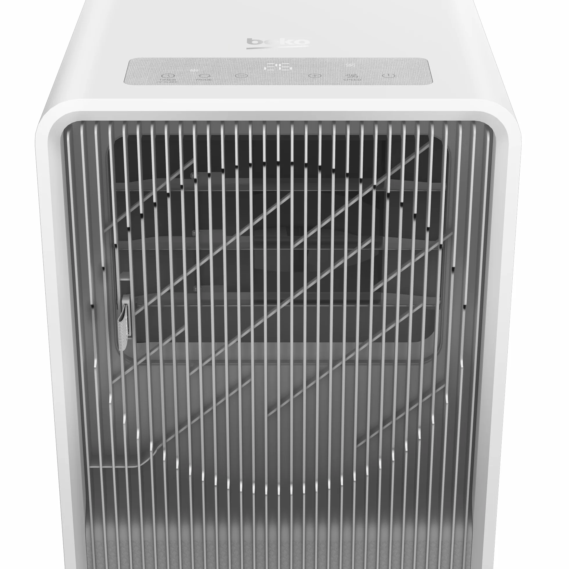 Beko - BP409C - Climatizzatore Portatile, 9000 Btu/h, Raffrescamento, Deumidificazione, Controllo facile e intuitivo, Classe Energetica A - Bianco/Grigio 33,5 x 69,8 x 28,5 cmBP409C