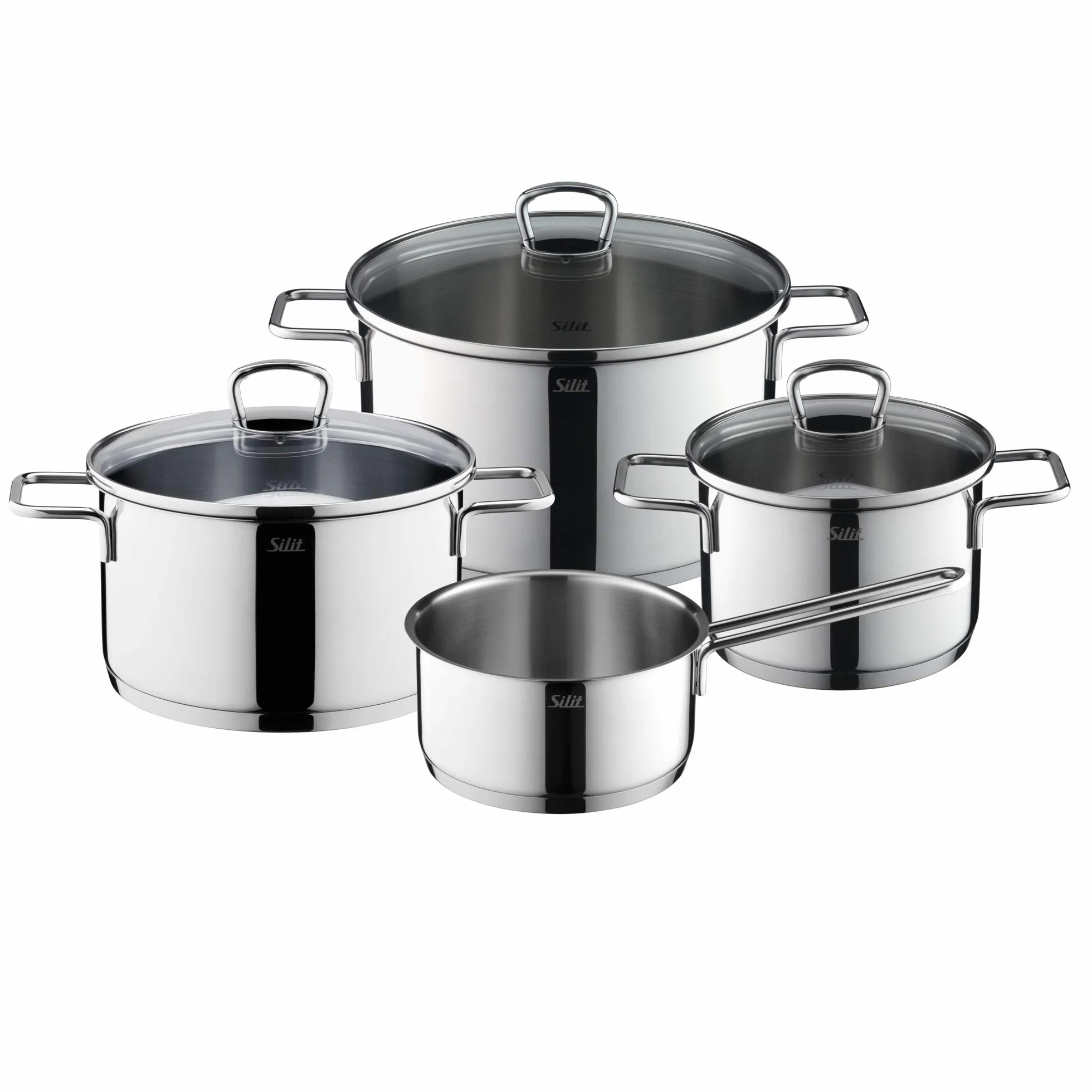 Silit Set di pentole, Acciaio Inossidabile, Argento, 49 x 39 x 49 cm