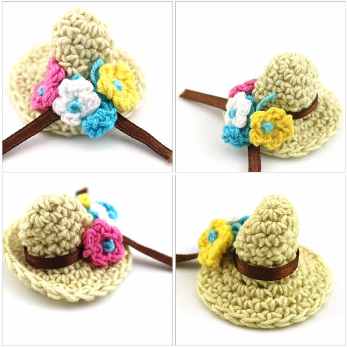 10 Pezzi Mini Cappelli in Miniatura di Natale Cappelli Artigianali in Miniatura per Bambole Ornamenti Artigianali in a