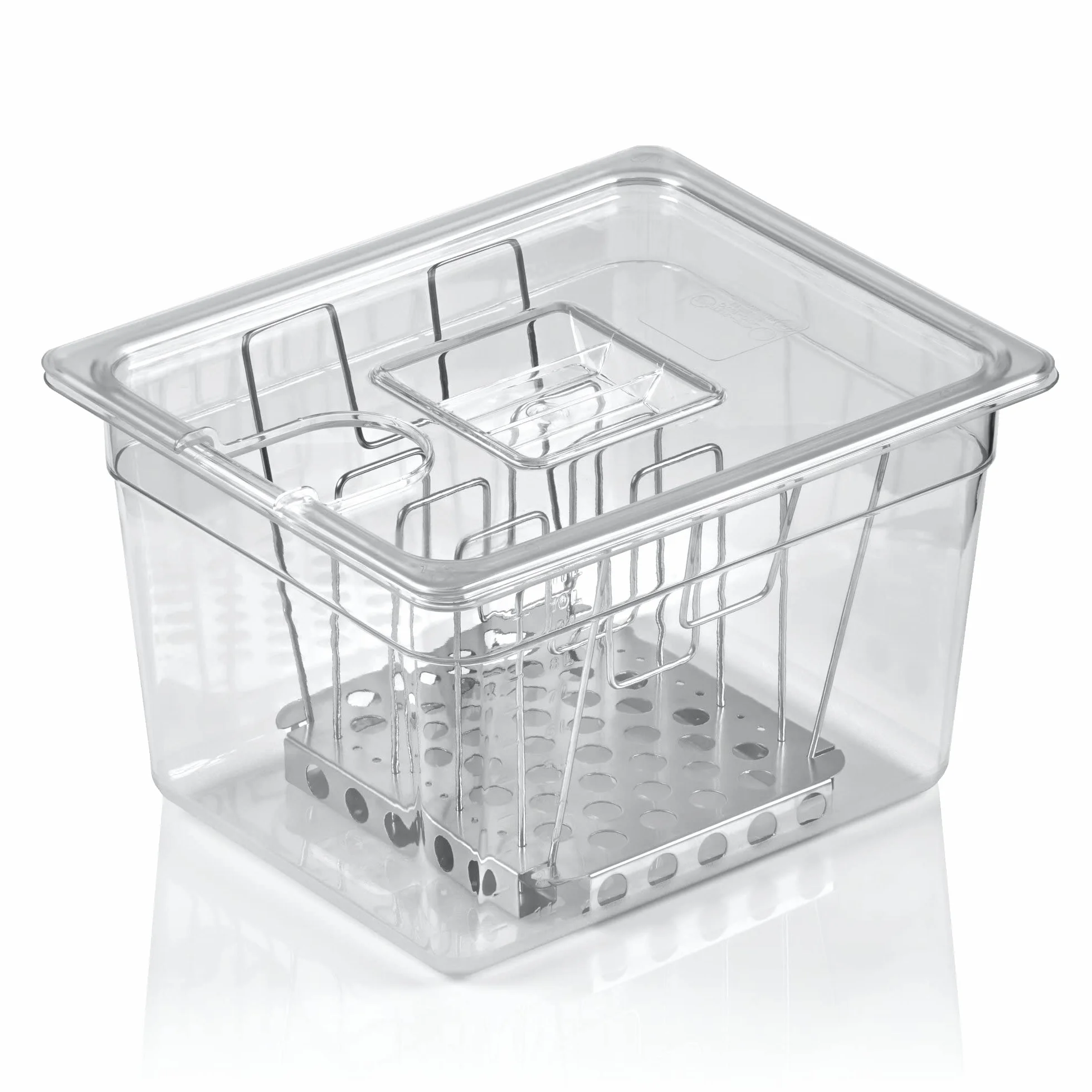 Mahlzeit Sous Vide Set, GN contenitore con coperchio e supporto regolabile per cottura pesce e carne