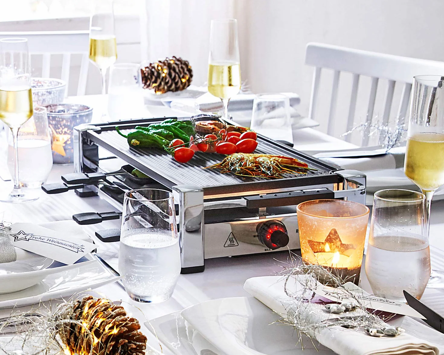 Rommelsbacher RCC 1500 raclette 1500 W Chrome