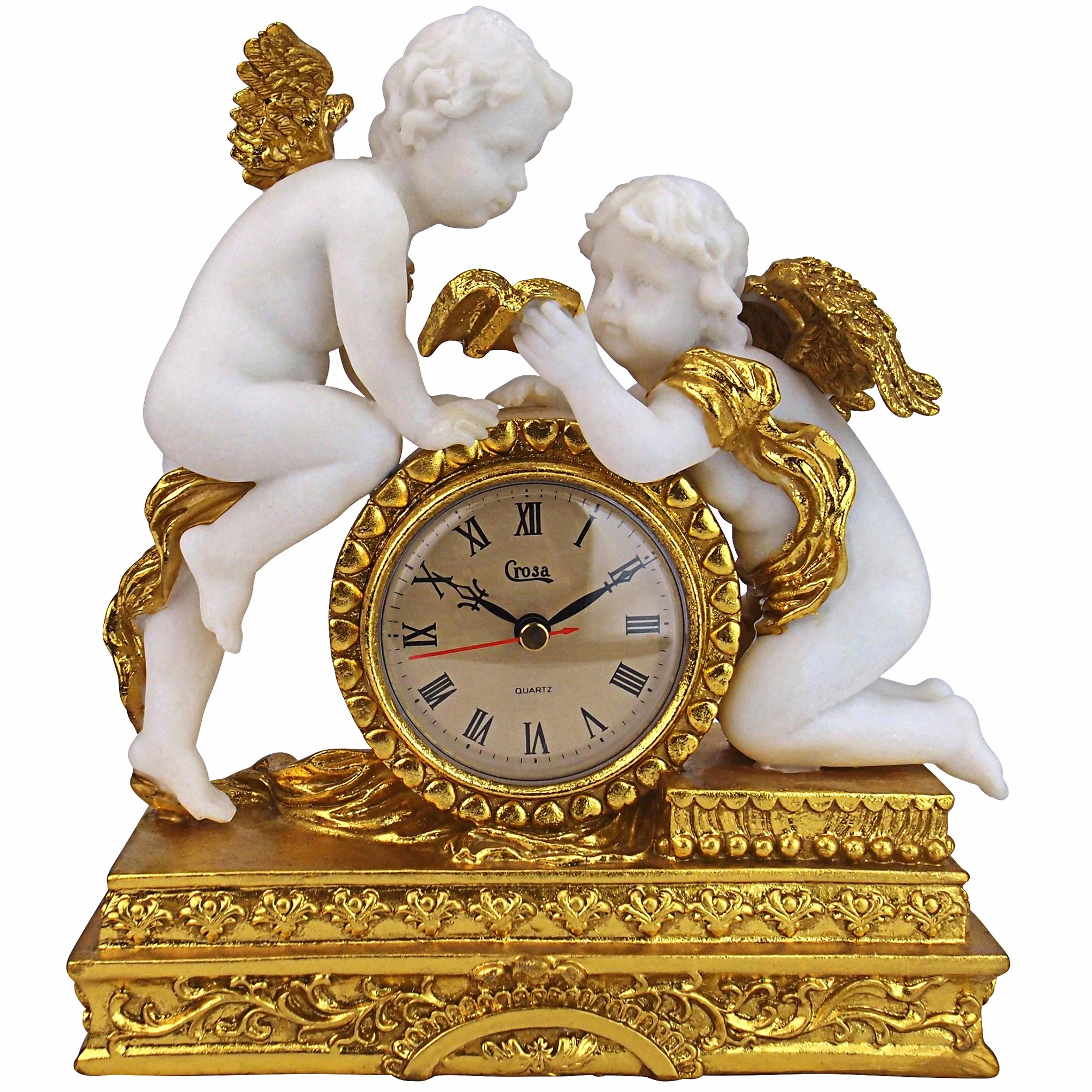 Design Toscano KY72570 Orologio Cherubini di Château Carbonne, Avorio