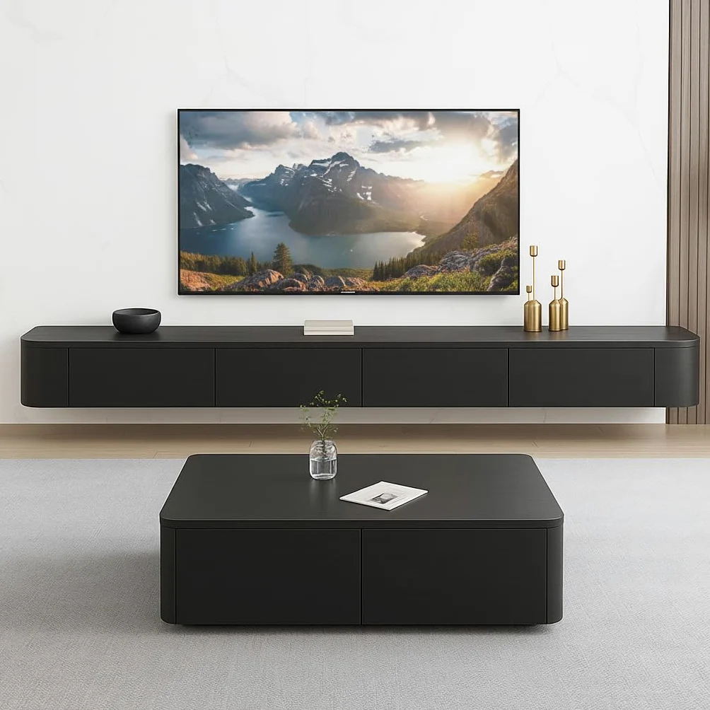 Mobile TV Sospeso,120-240cm Tavolo per TV Moderno,Mobile Porta Televisore,Adatto per il Soggiorno e la Camera da Letto(160CM)