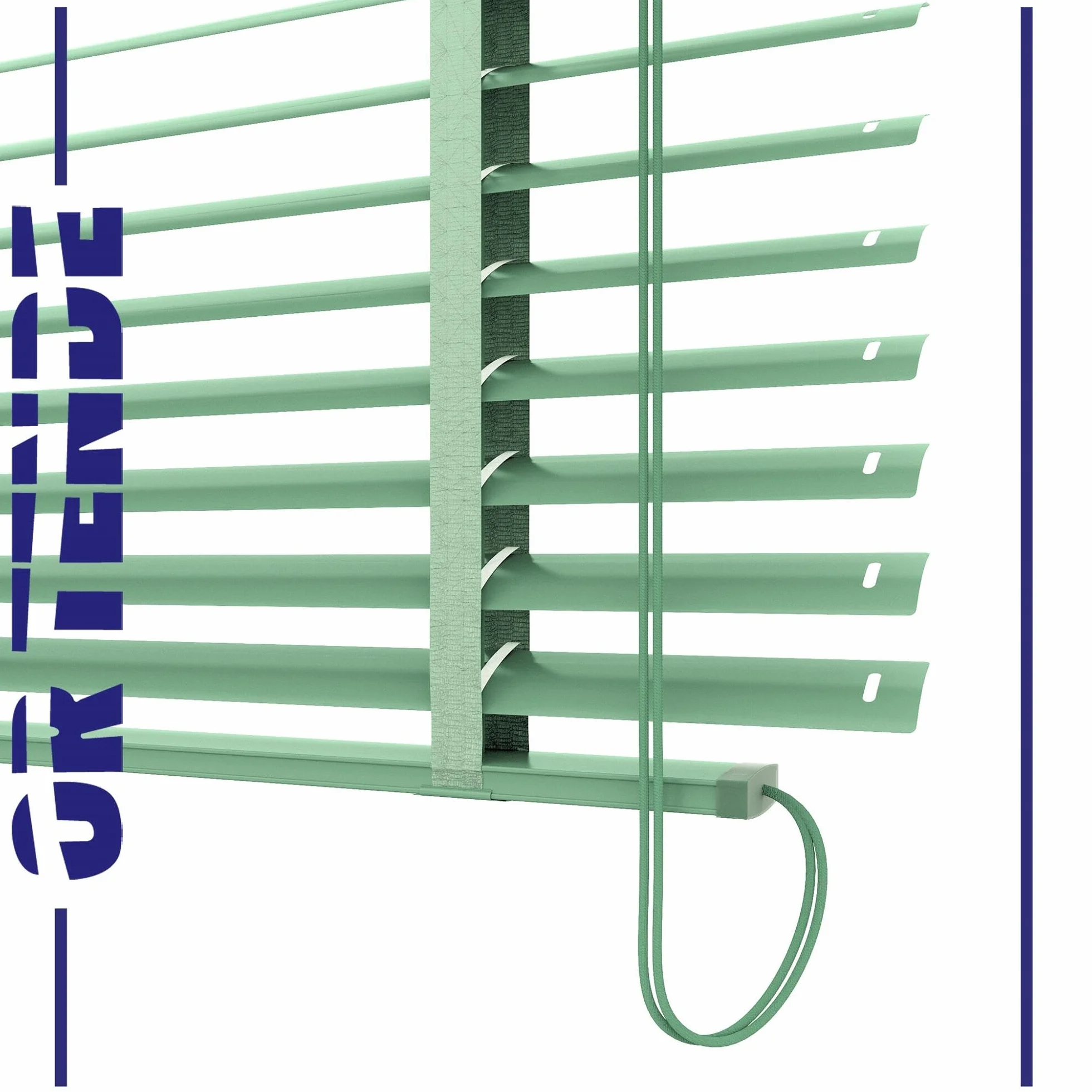 OR TENDE - Tenda Veneziana da 50 mm 260x230 cm Su Misura Personalizzata con Nastro in Plastica per esterno facile montaggio Made in Italy
