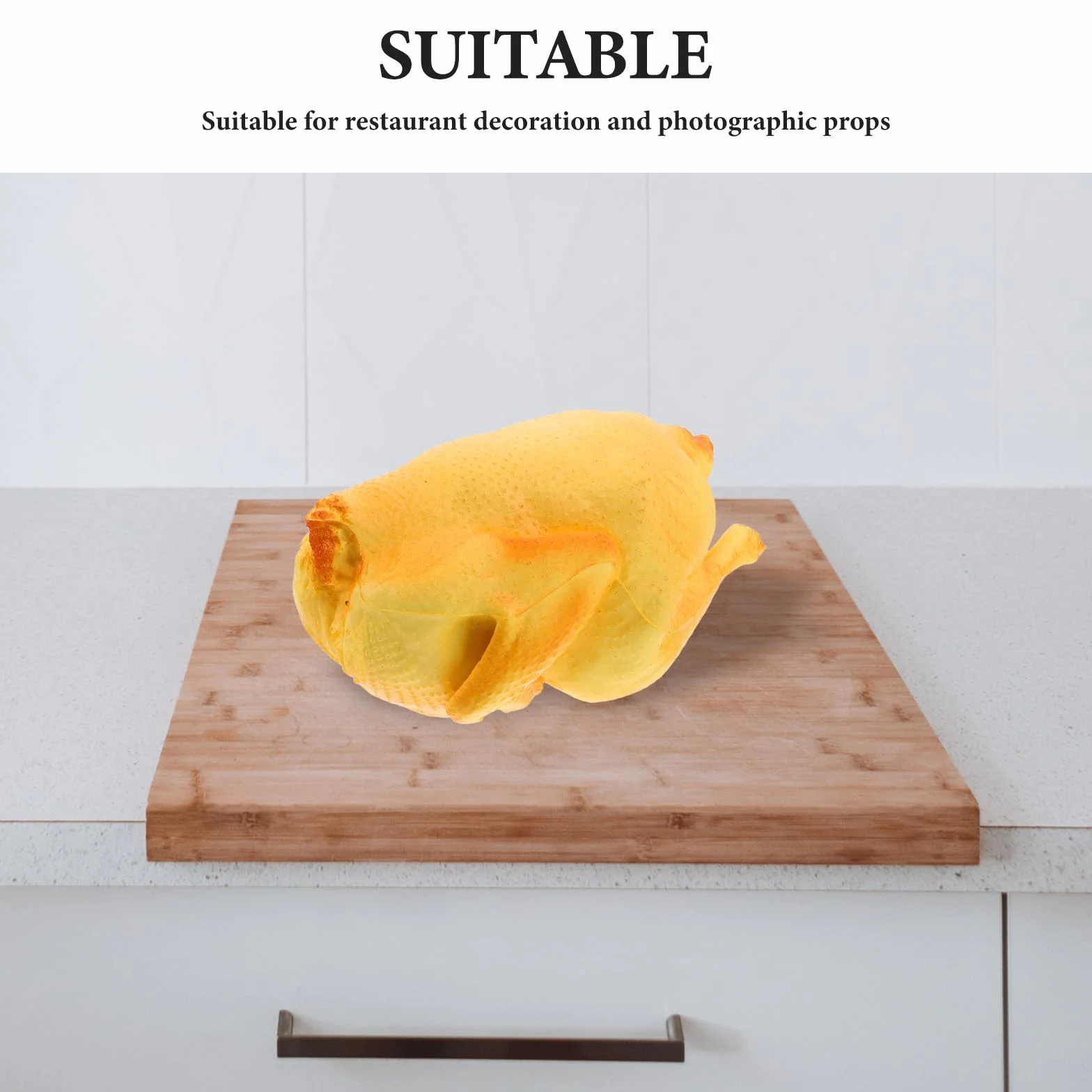 Polli cotti simulati artificiali realistici per decorazione alimentare e esposizione cucina