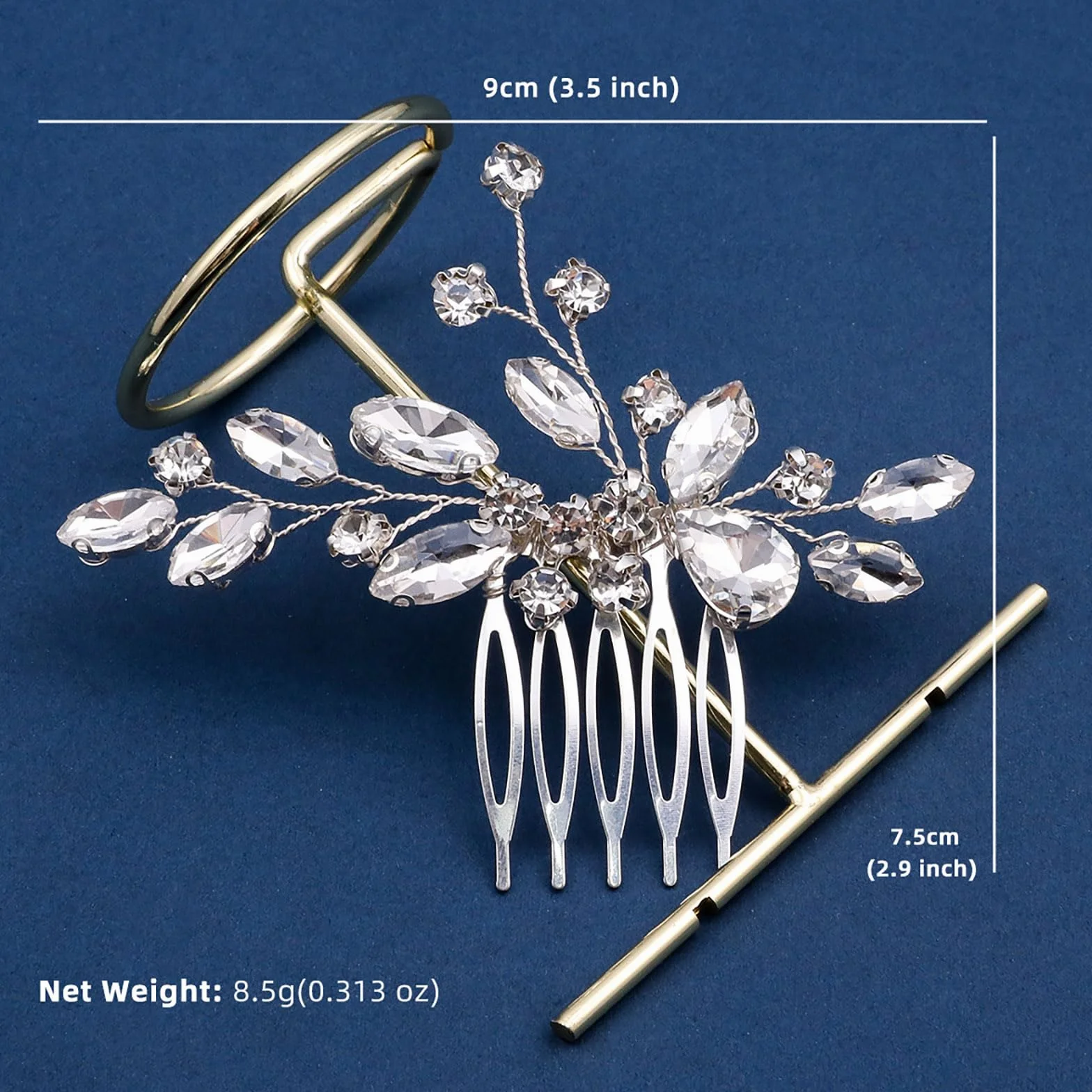 Fermaglio per capelli da sposa accessorio per donne e ragazze
