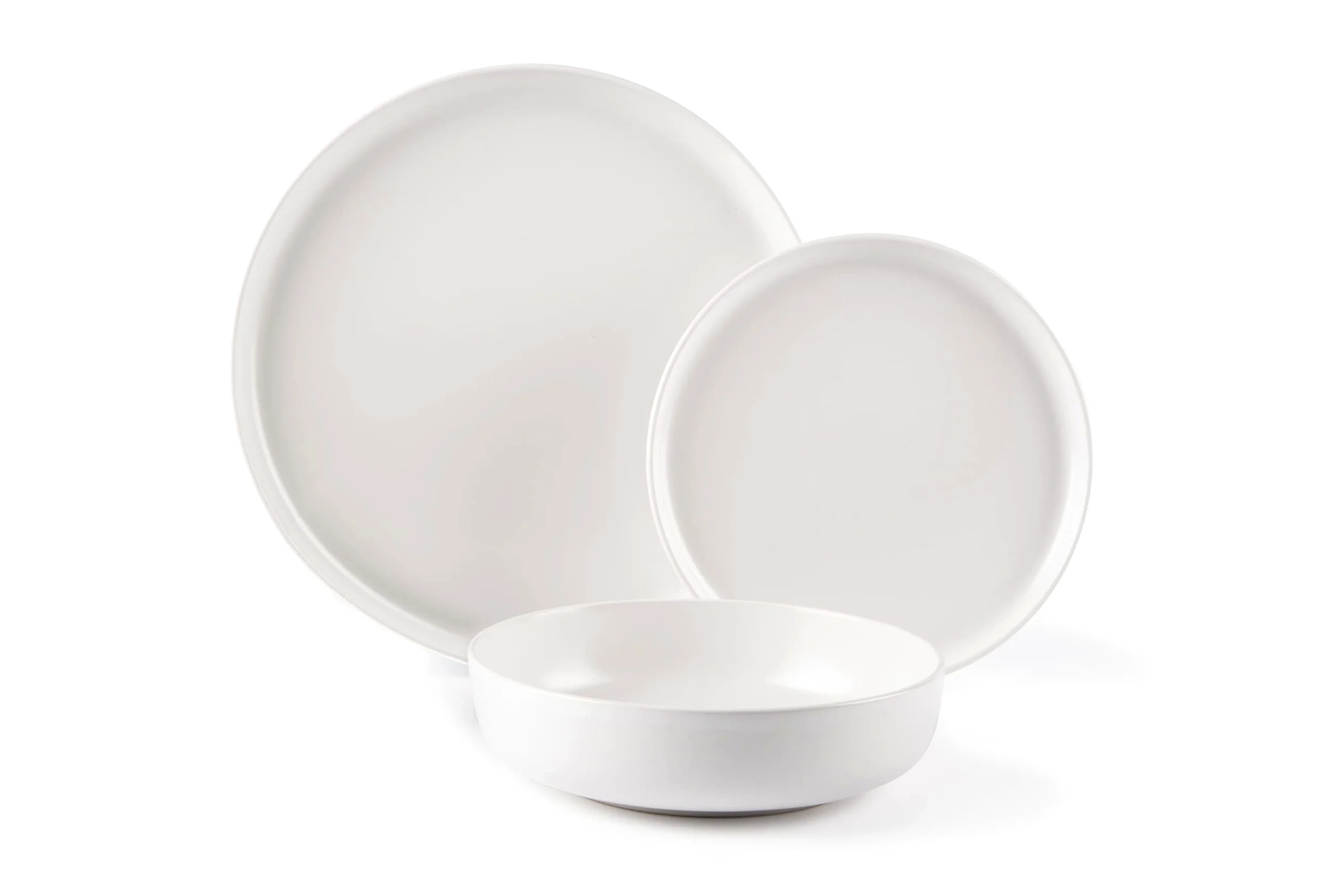 Excelsa "Nordic" Servizio Tavola 12 Pezzi, Ceramica, Bianco